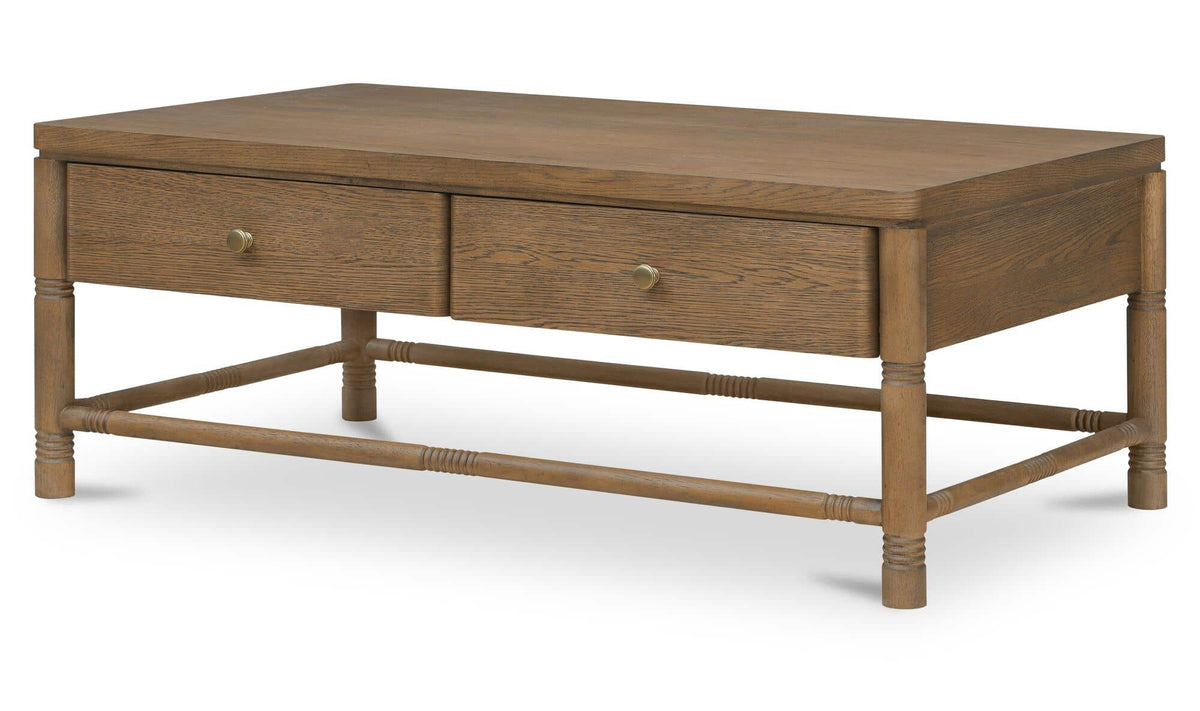 Evermore Natural Coffee Table Brown - Ornate Home