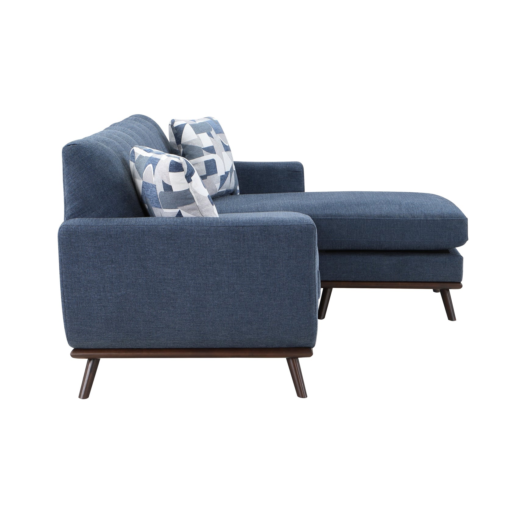 Everton Blue Reversible Sofa Chaise - Ornate Home