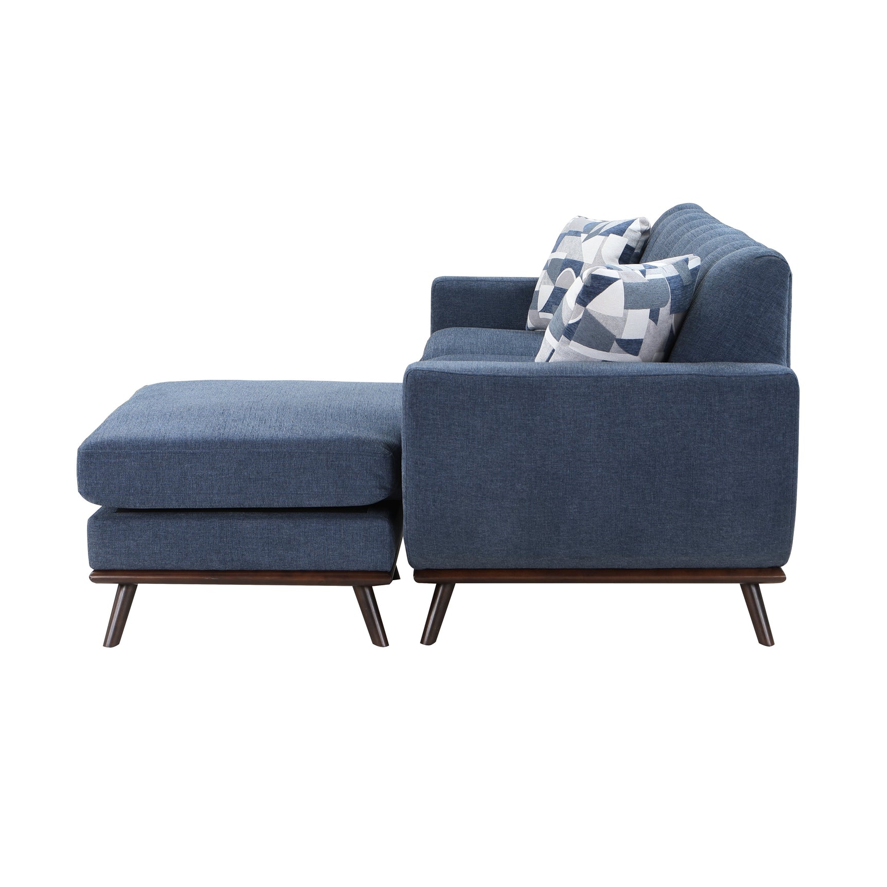 Everton Blue Reversible Sofa Chaise - Ornate Home