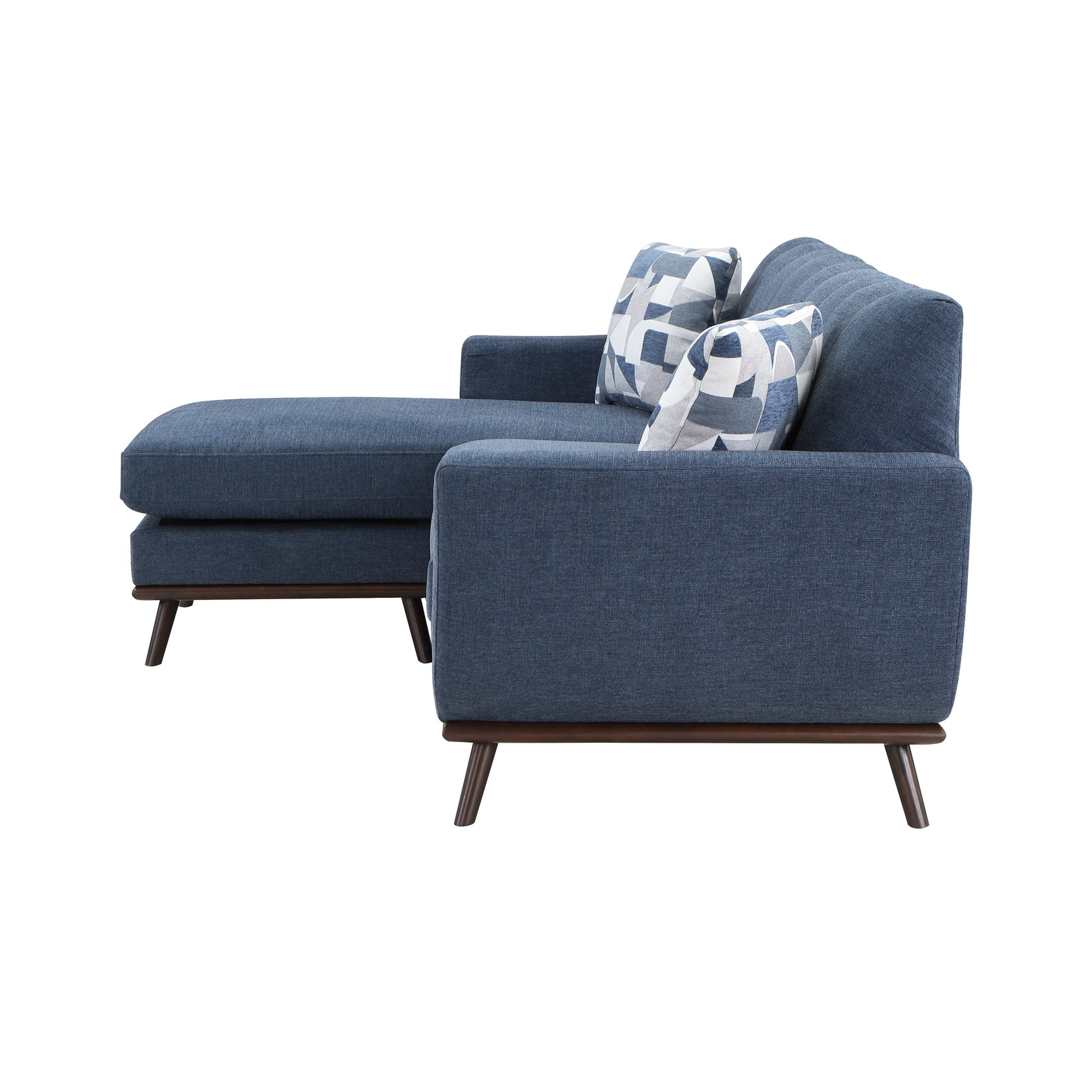Everton Blue Reversible Sofa Chaise - Ornate Home