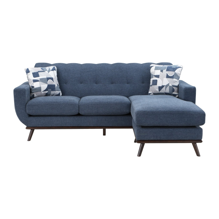 Everton Blue Reversible Sofa Chaise - Ornate Home