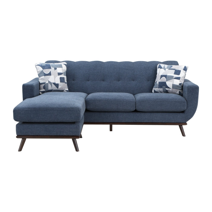 Everton Blue Reversible Sofa Chaise - Ornate Home