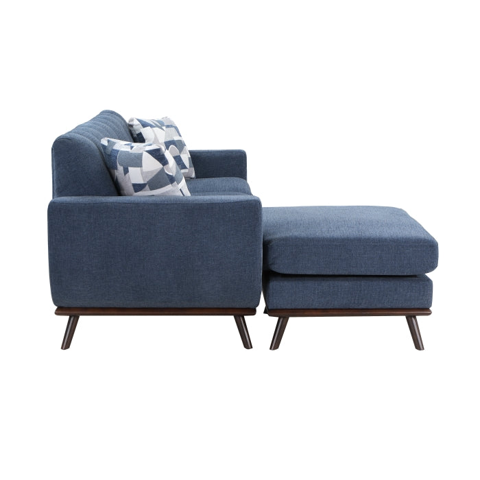 Everton Blue Reversible Sofa Chaise - Ornate Home