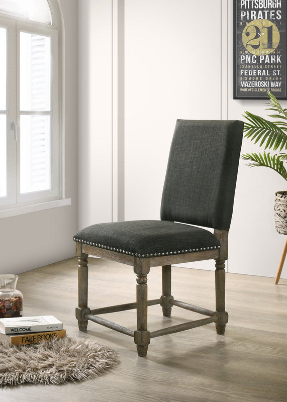 Everton Gray 19"W Fabric Dining Chair (Set of 2) - Ornate Home