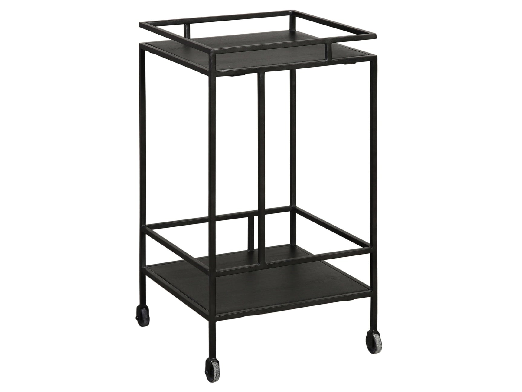 Evita Black Bar Cart - Ornate Home