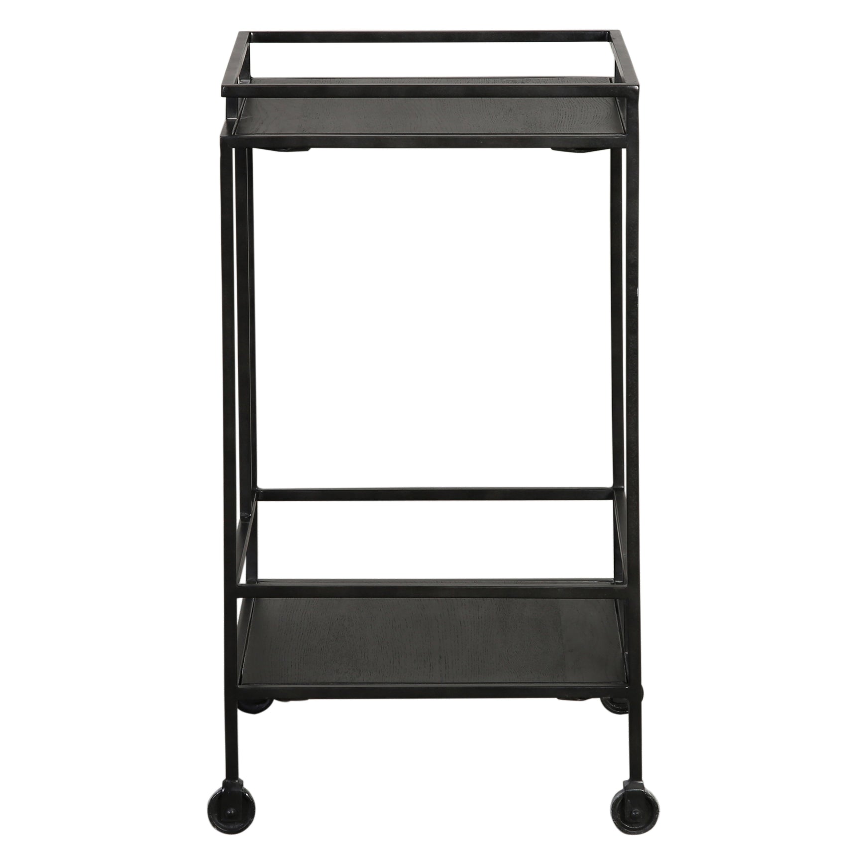 Evita Black Bar Cart - Ornate Home