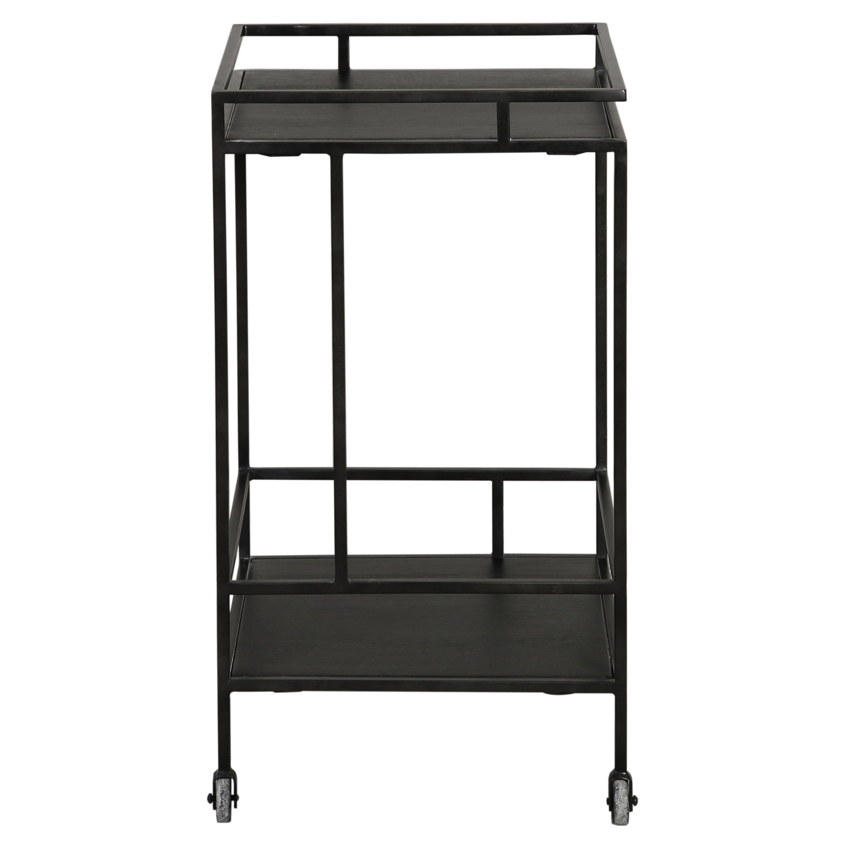 Evita Black Bar Cart - Ornate Home