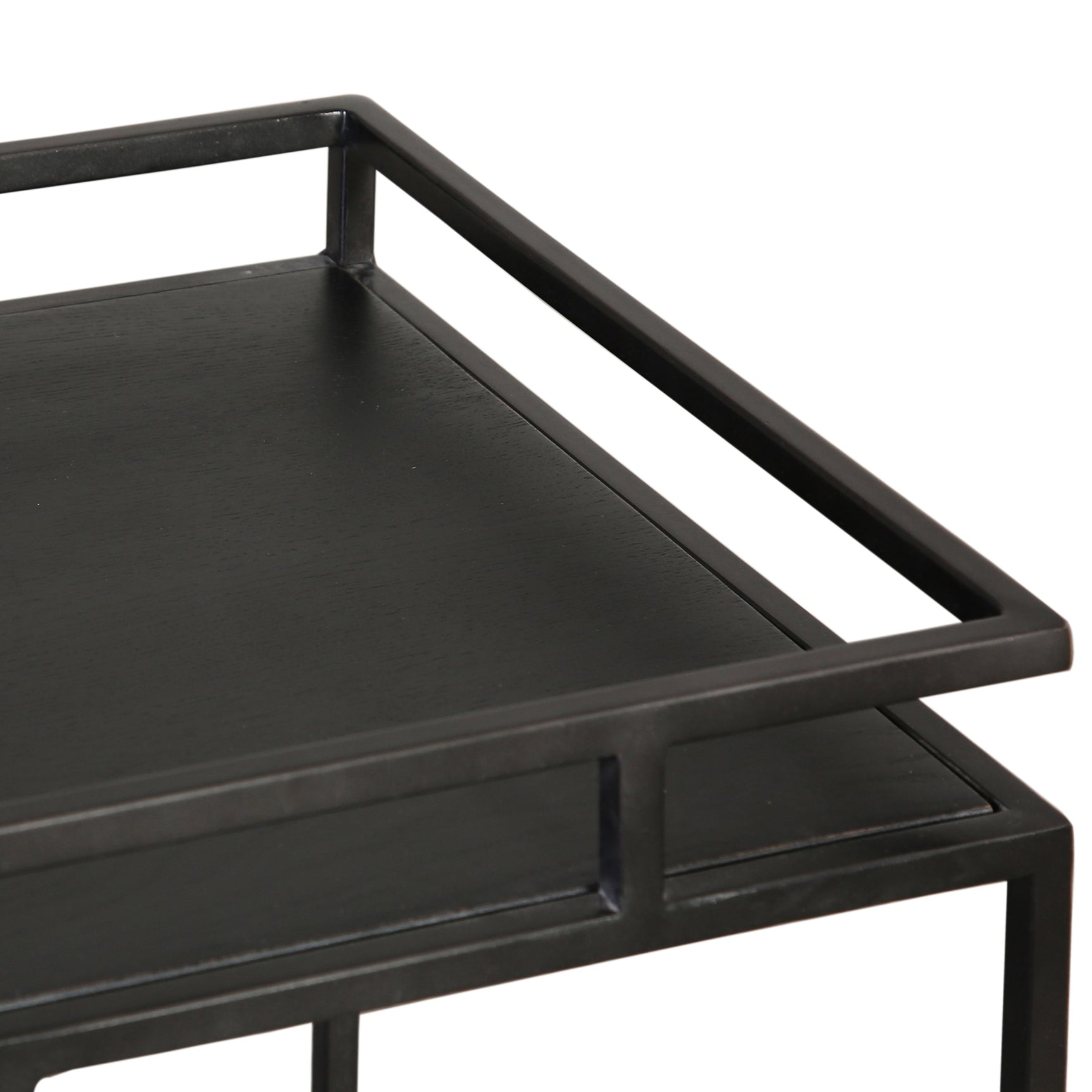 Evita Black Bar Cart - Ornate Home