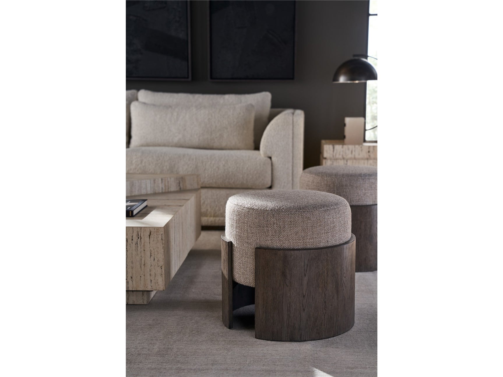 Evo Washed Charcoal Stool - Ornate Home