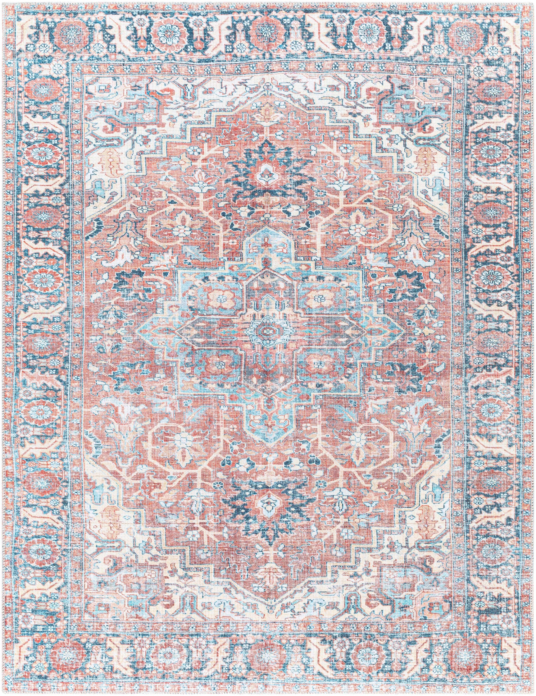 Evony Washable Area Rug - Clearance - Ornate Home