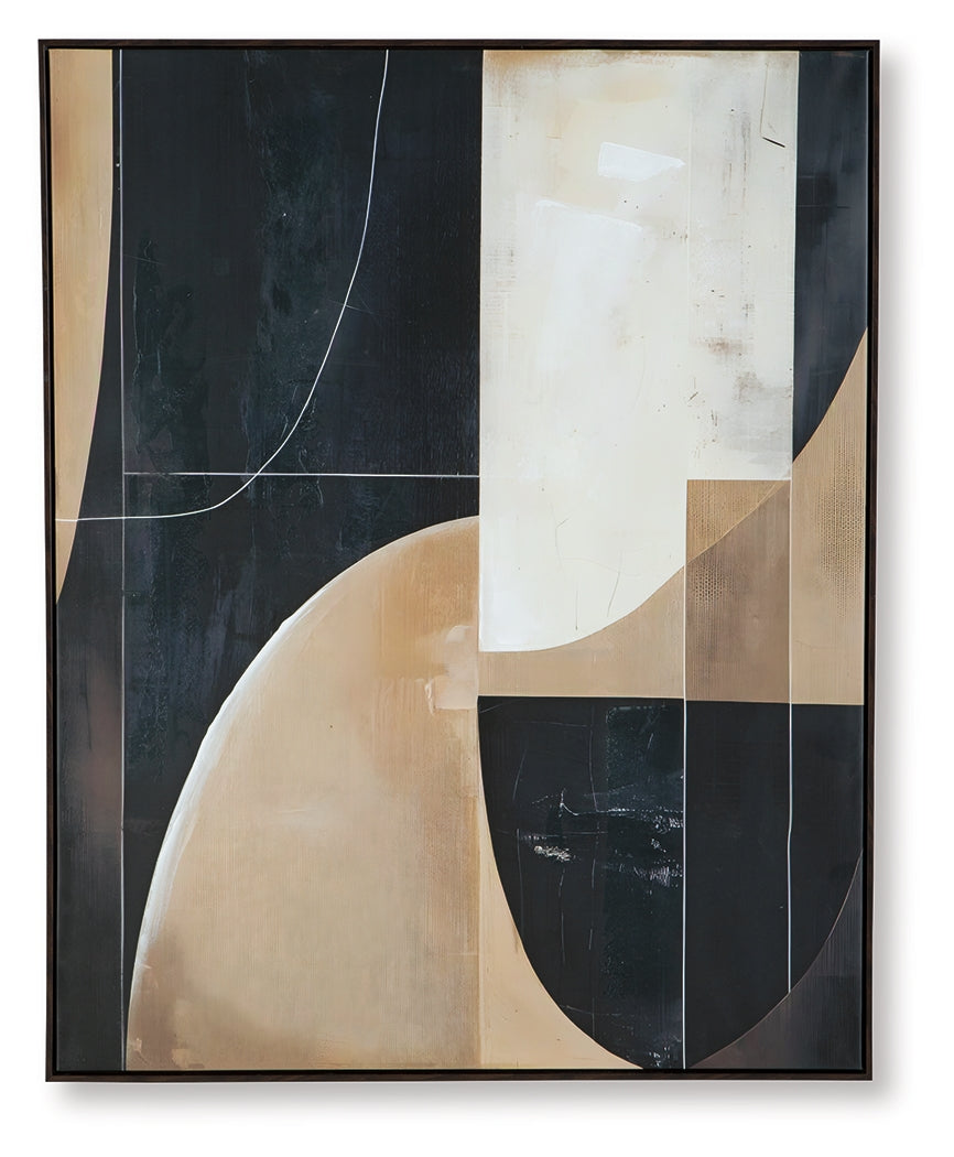 Ewanford Black/Brown/Tan Wall Art (Online Special Price) - Ornate Home