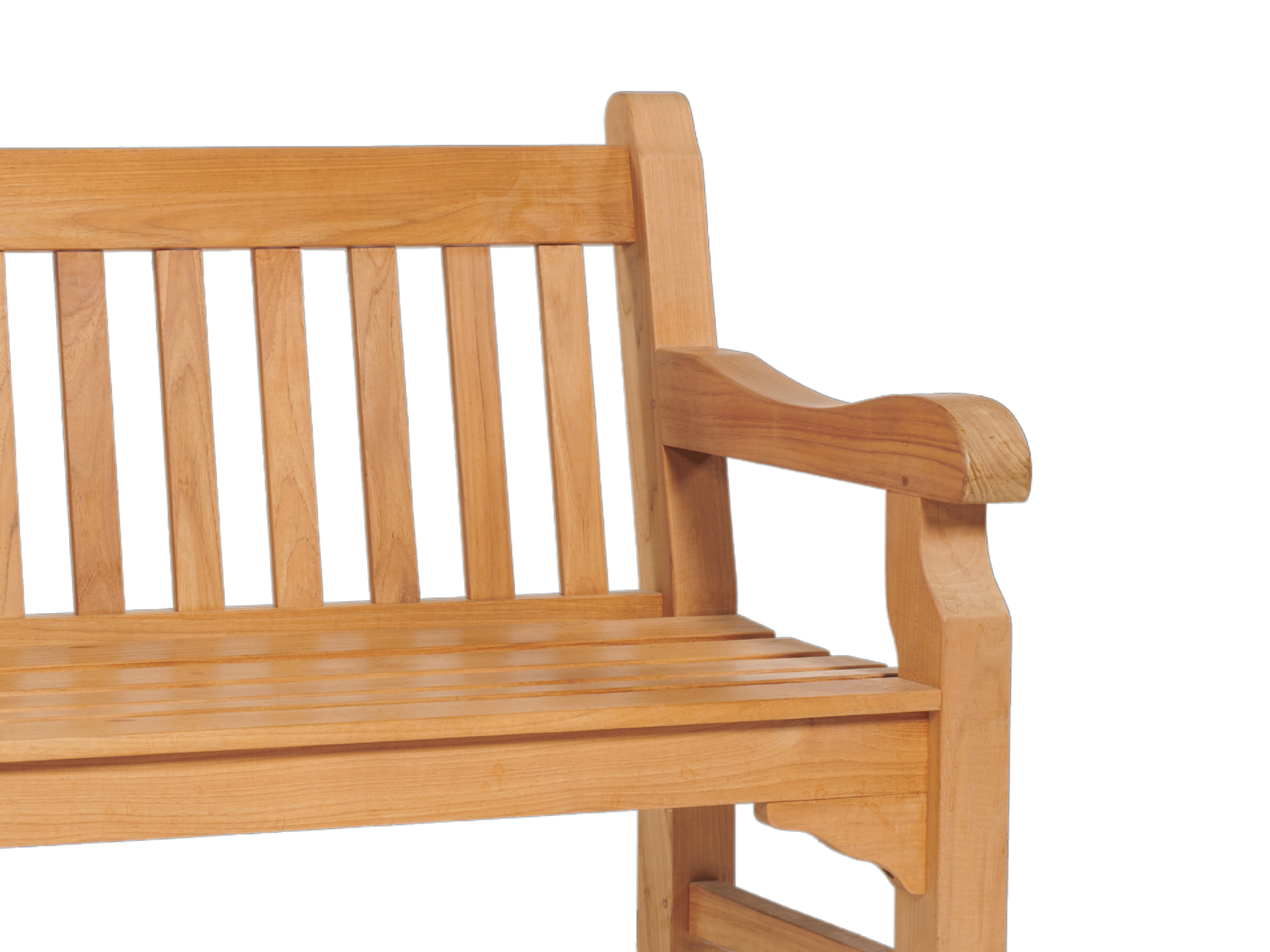 Exbury 3-Person Teak Outdoor Bench - Ornate Home