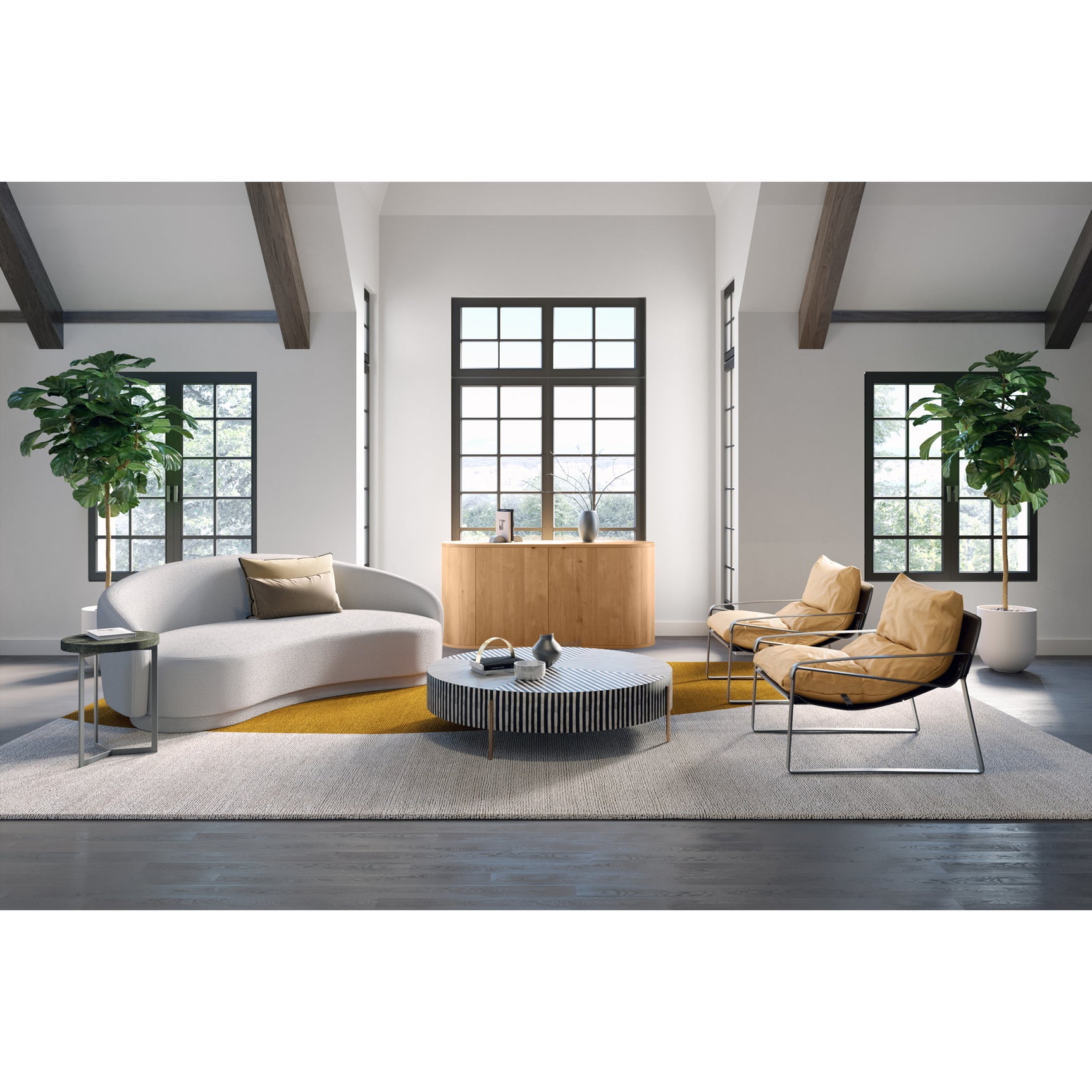 Excelsior Cream Sofa - Ornate Home