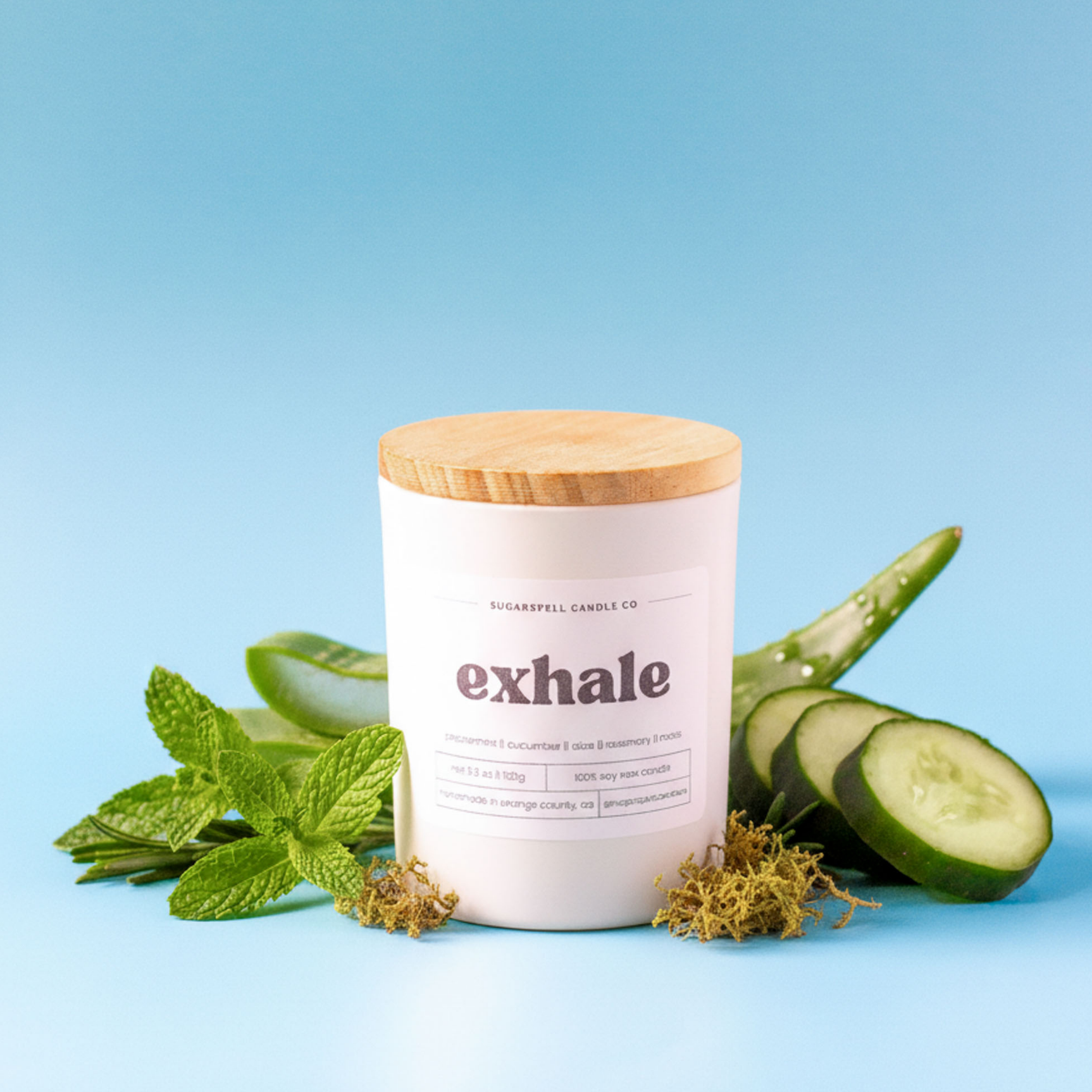 Exhale 5.3oz Soy Candle - Ornate Home