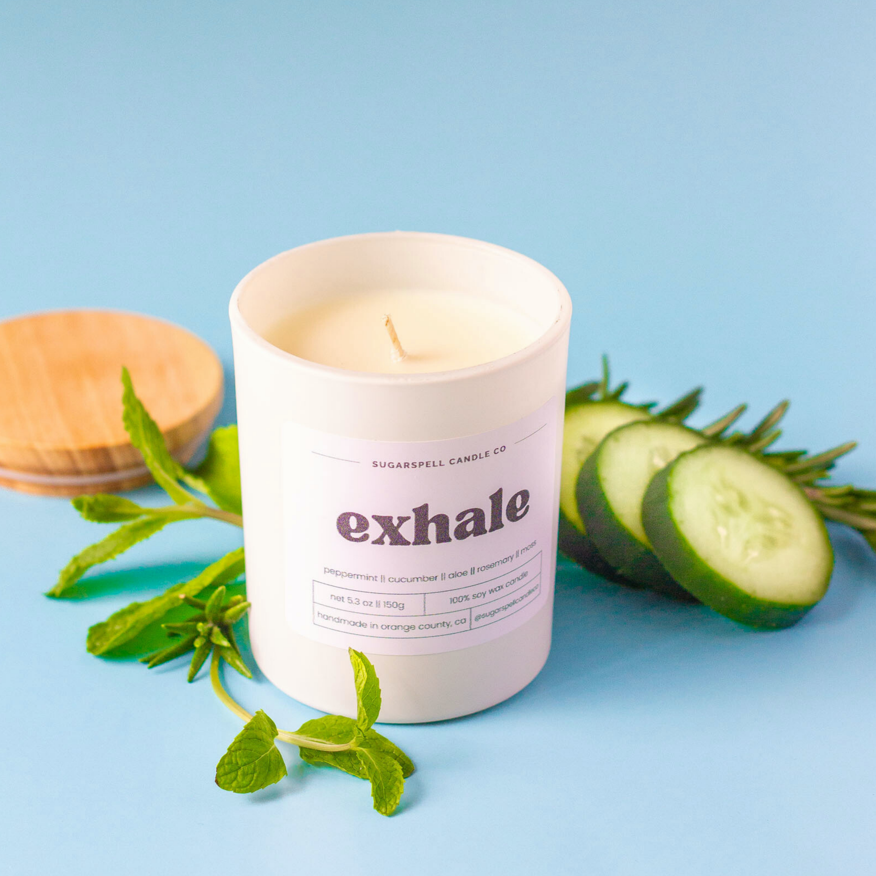 Exhale 5.3oz Soy Candle - Ornate Home