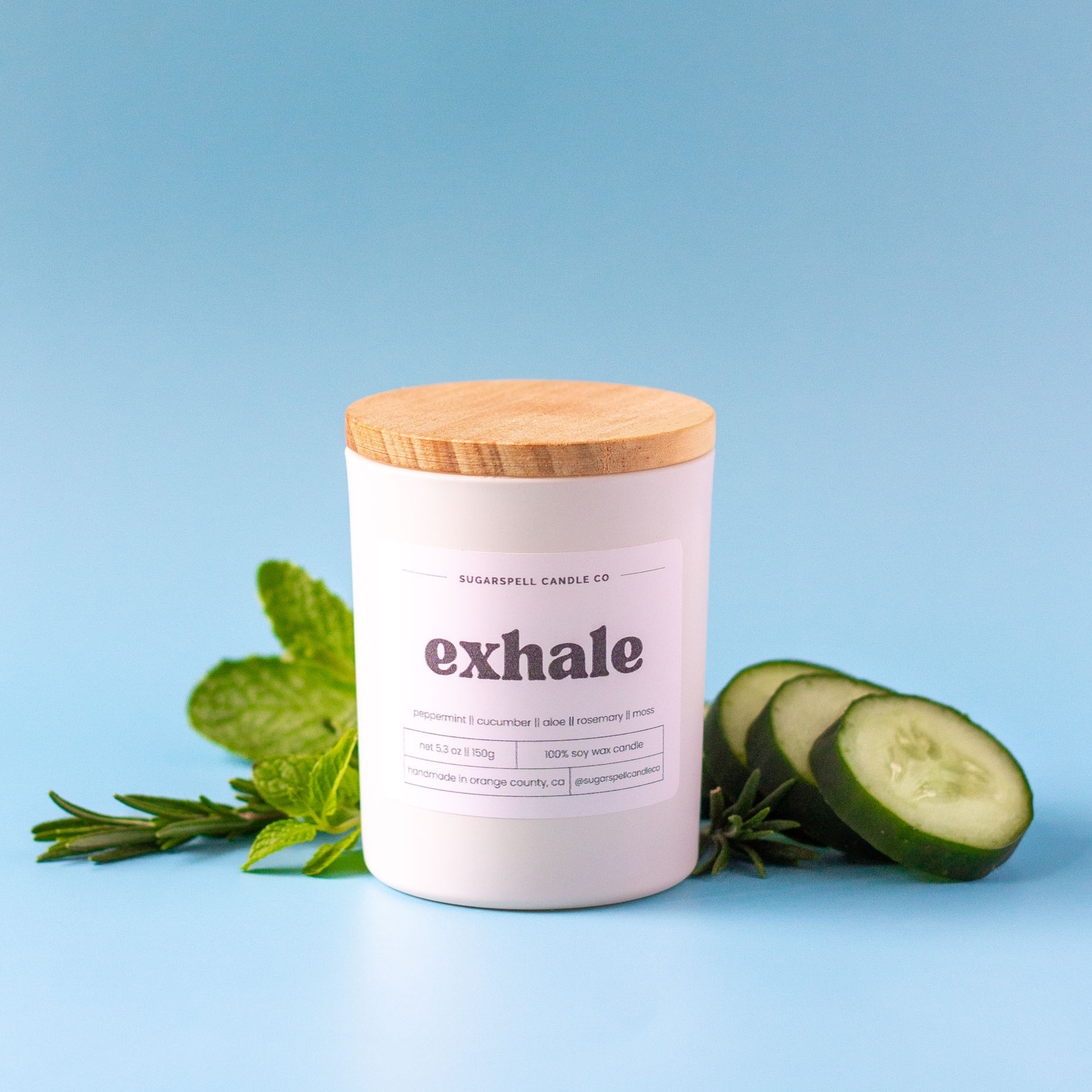 Exhale 5.3oz Soy Candle - Ornate Home