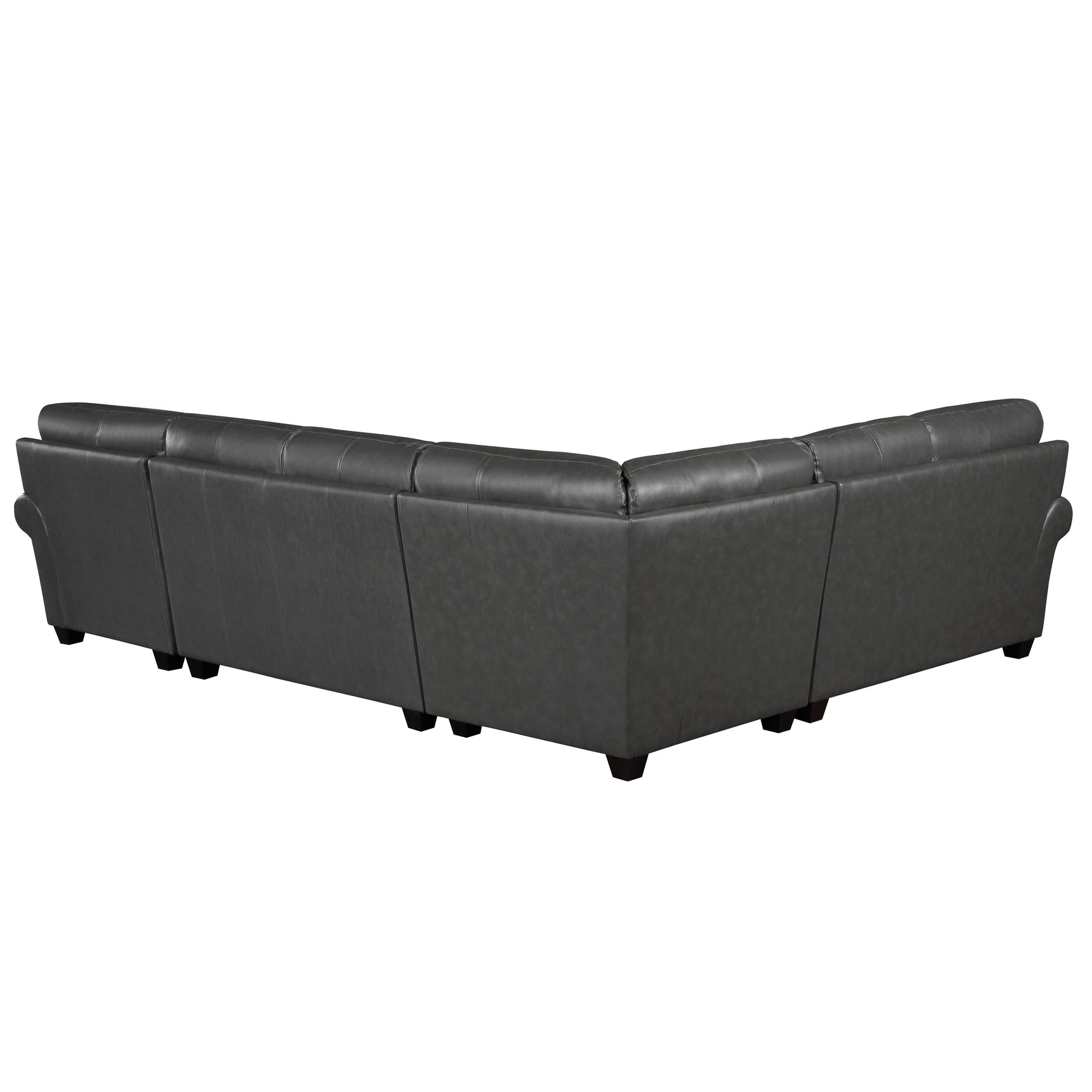 Exton Gray 4-Piece Sectional Right Chaise - Ornate Home