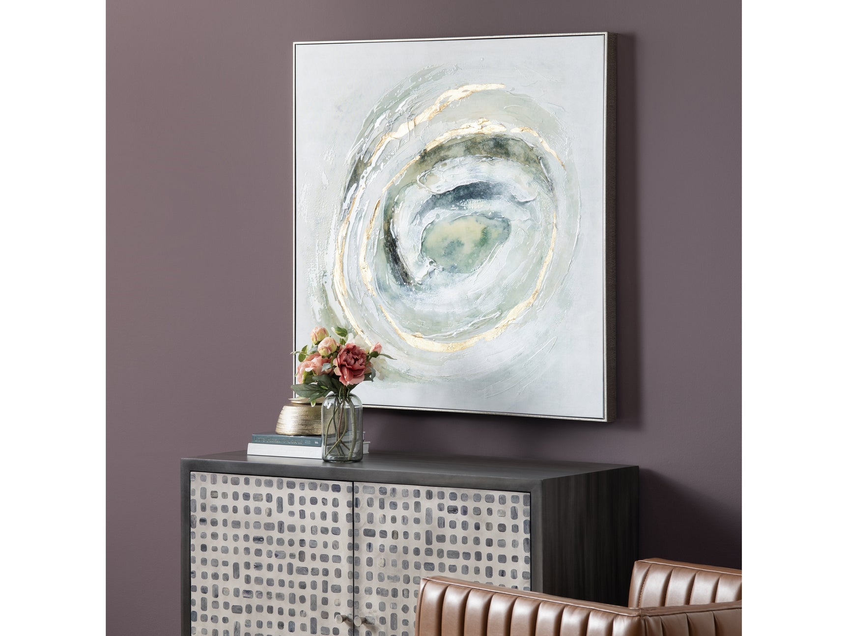 Eye Of Color Green/Blue Canvas - Ornate Home