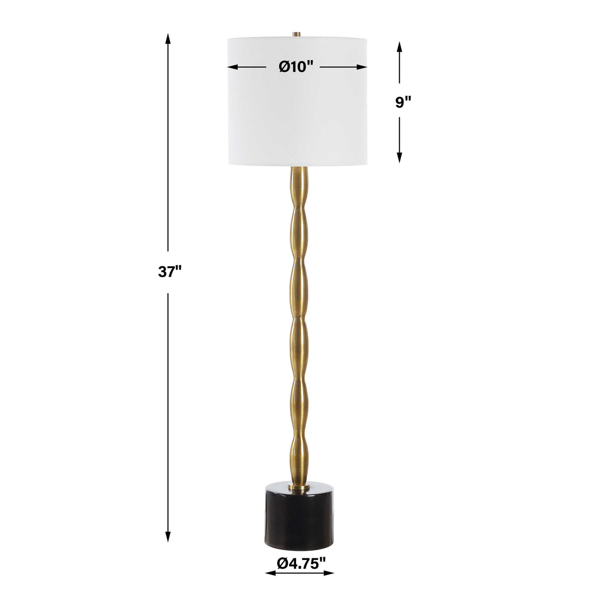 Ezra Brass Buffet Lamp - Ornate Home