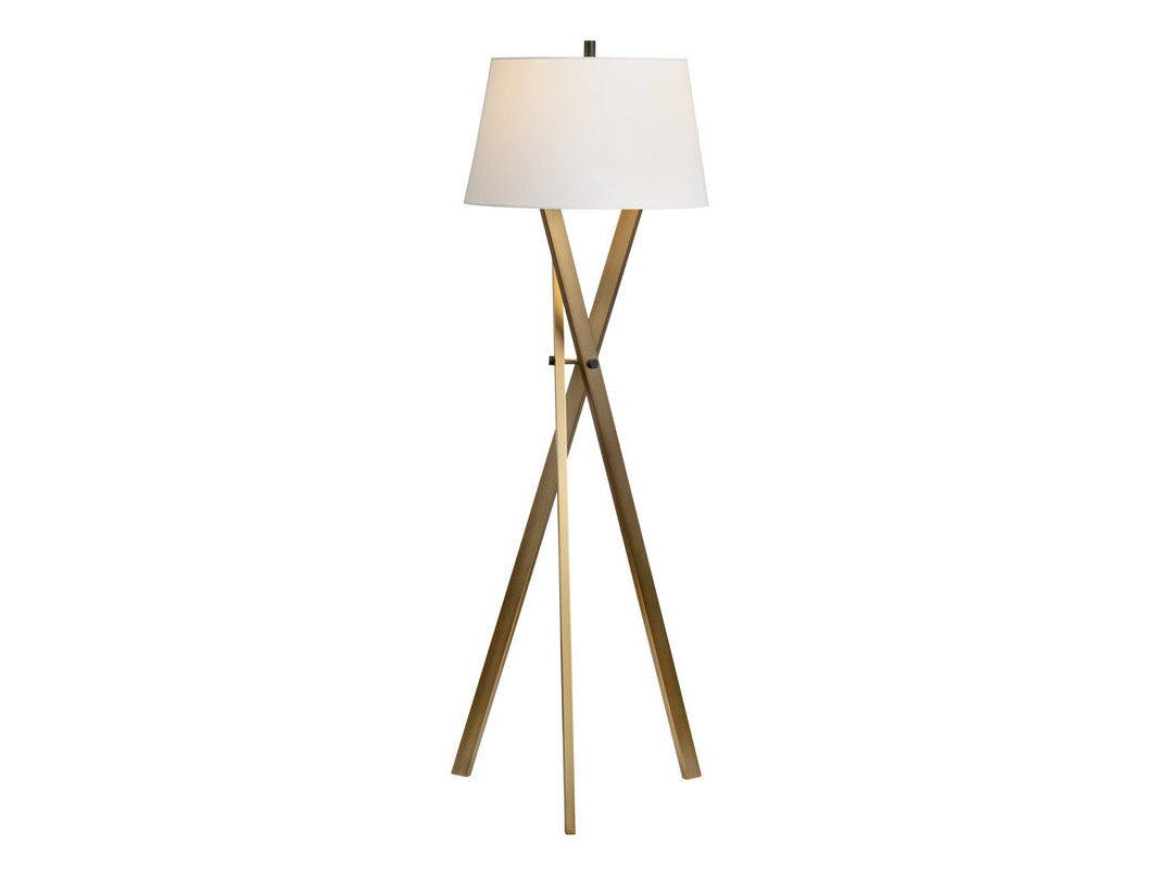 Ezra Brass Floor Lamp - Ornate Home
