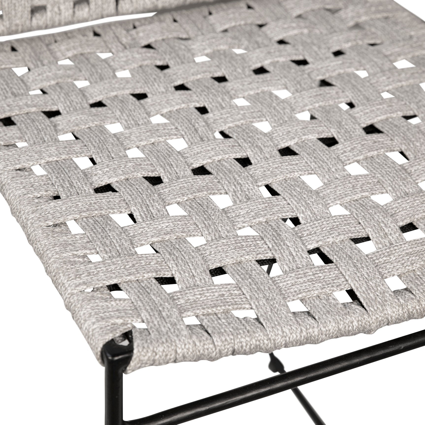 Ezra Gray/Black Outdoor Dining Chair - Ornate Home