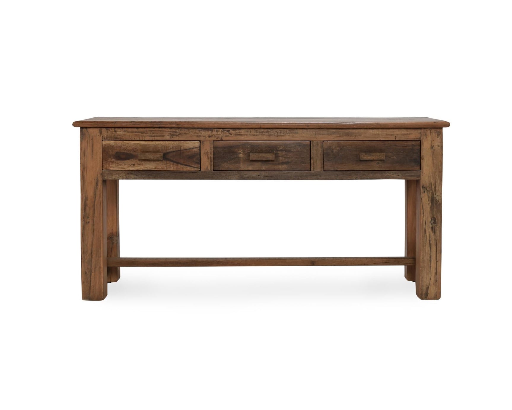 Ezra Natural 3 Drawer Console Table - Ornate Home