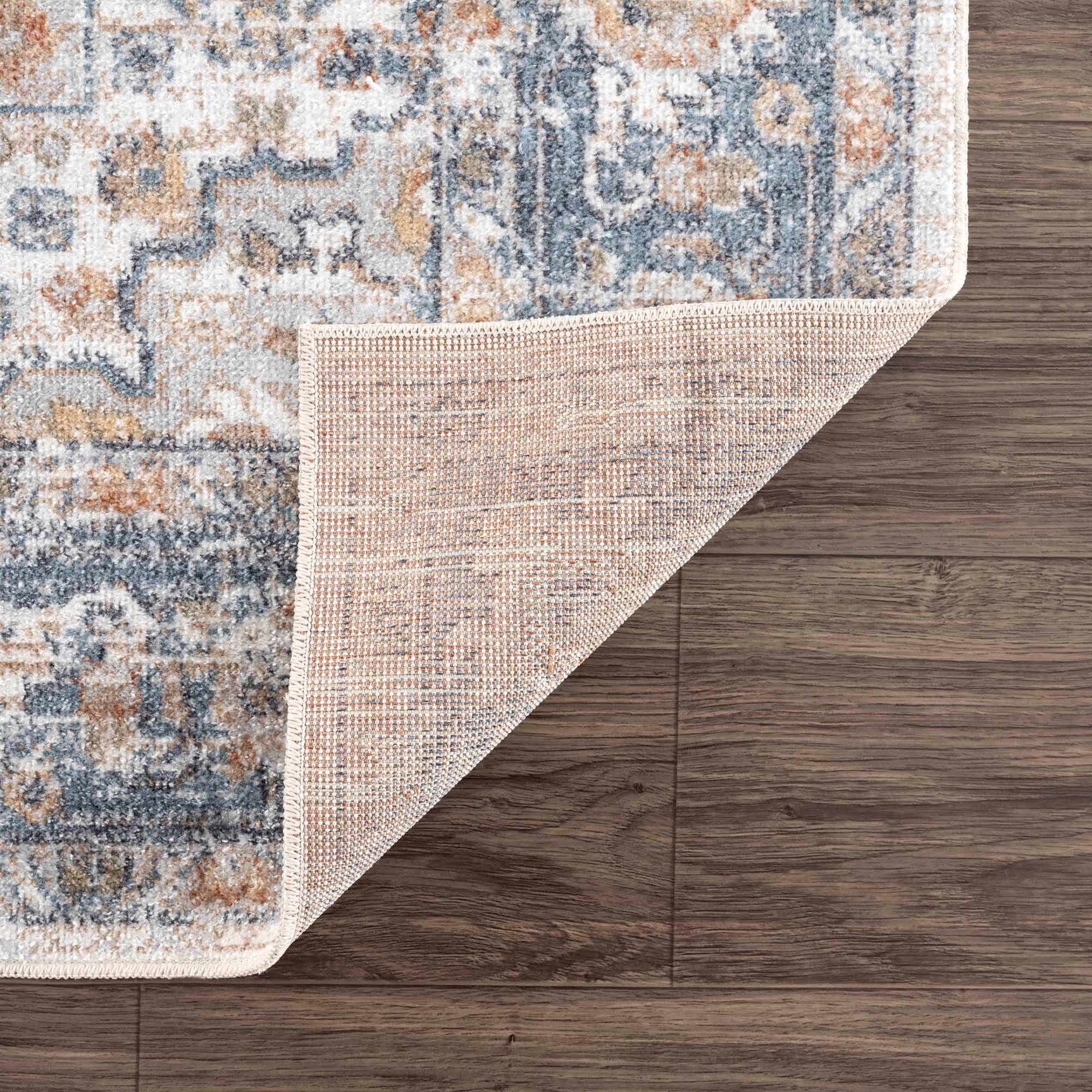 Ezri Cream Washable Area Rug - Ornate Home