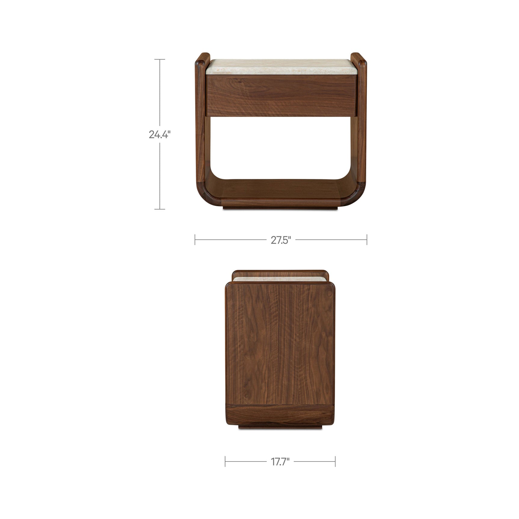 Enns Dark Brown Nightstand