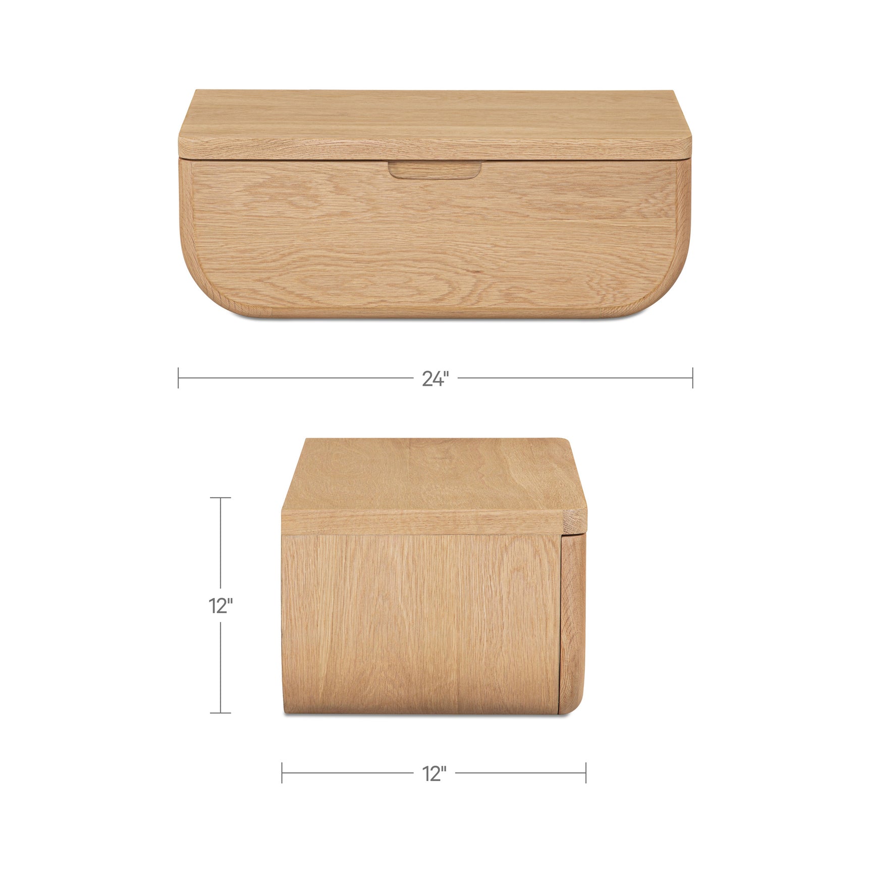 Hettie Natural Floating Nightstand