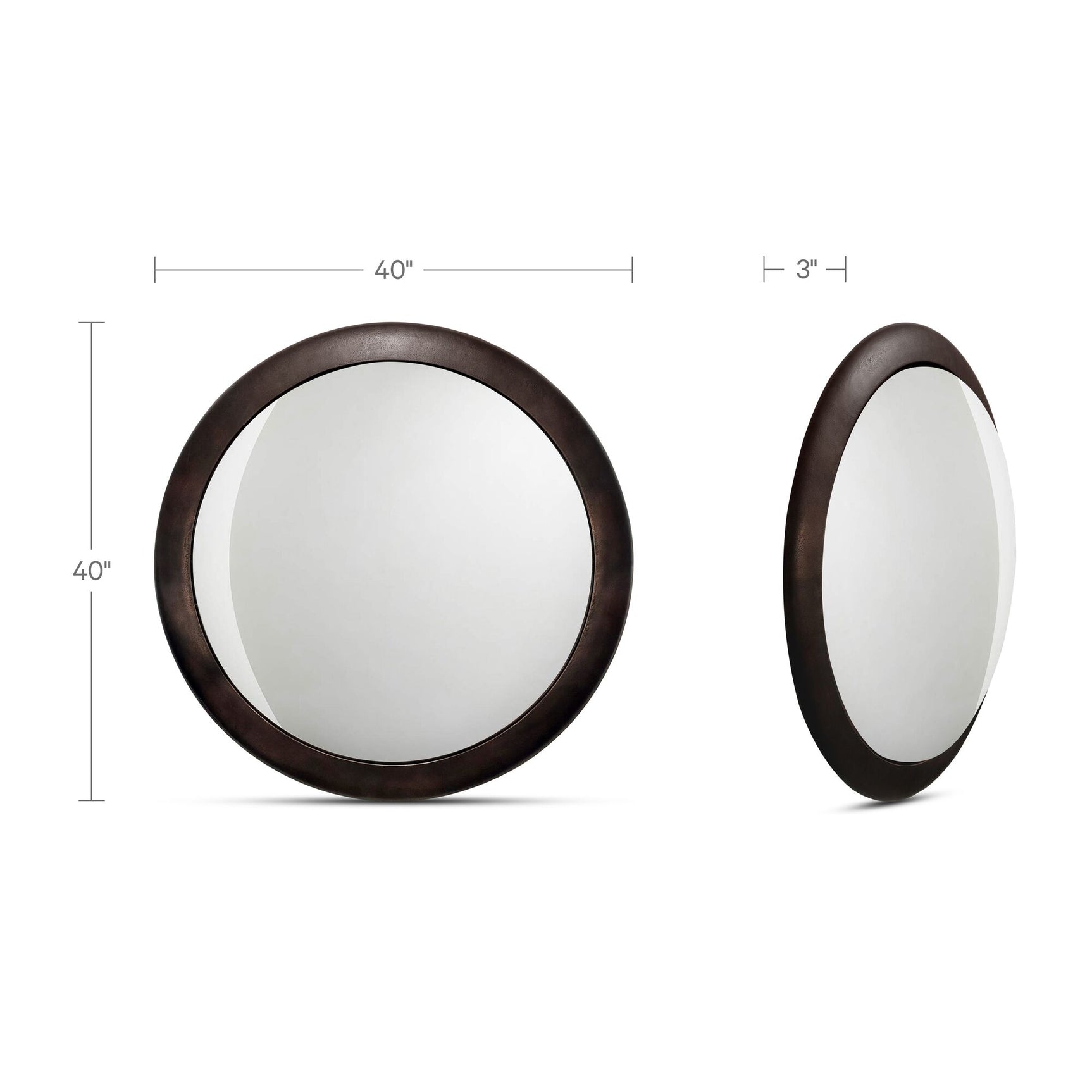 Otis Blackened Bronze Mirror