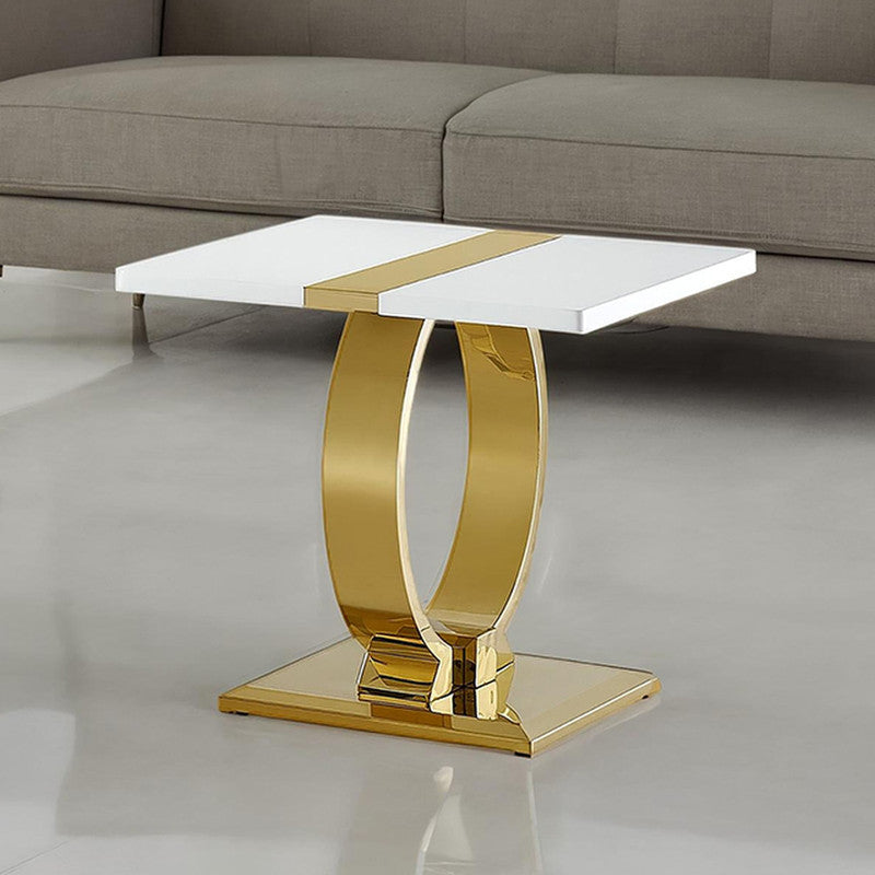 Horve Gold/White End Table