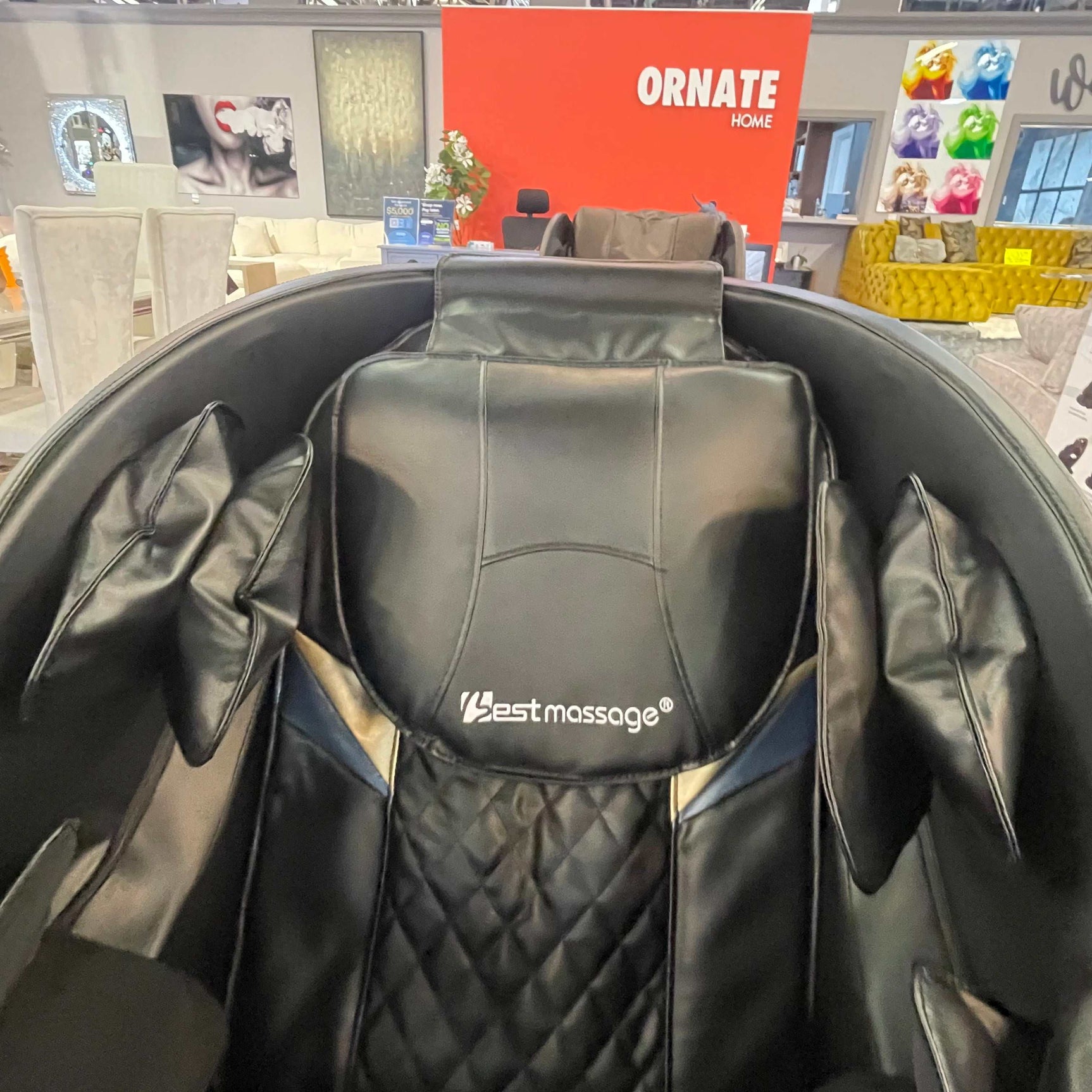 FPL-EC1270C-BLACK Massage Chair - Ornate Home