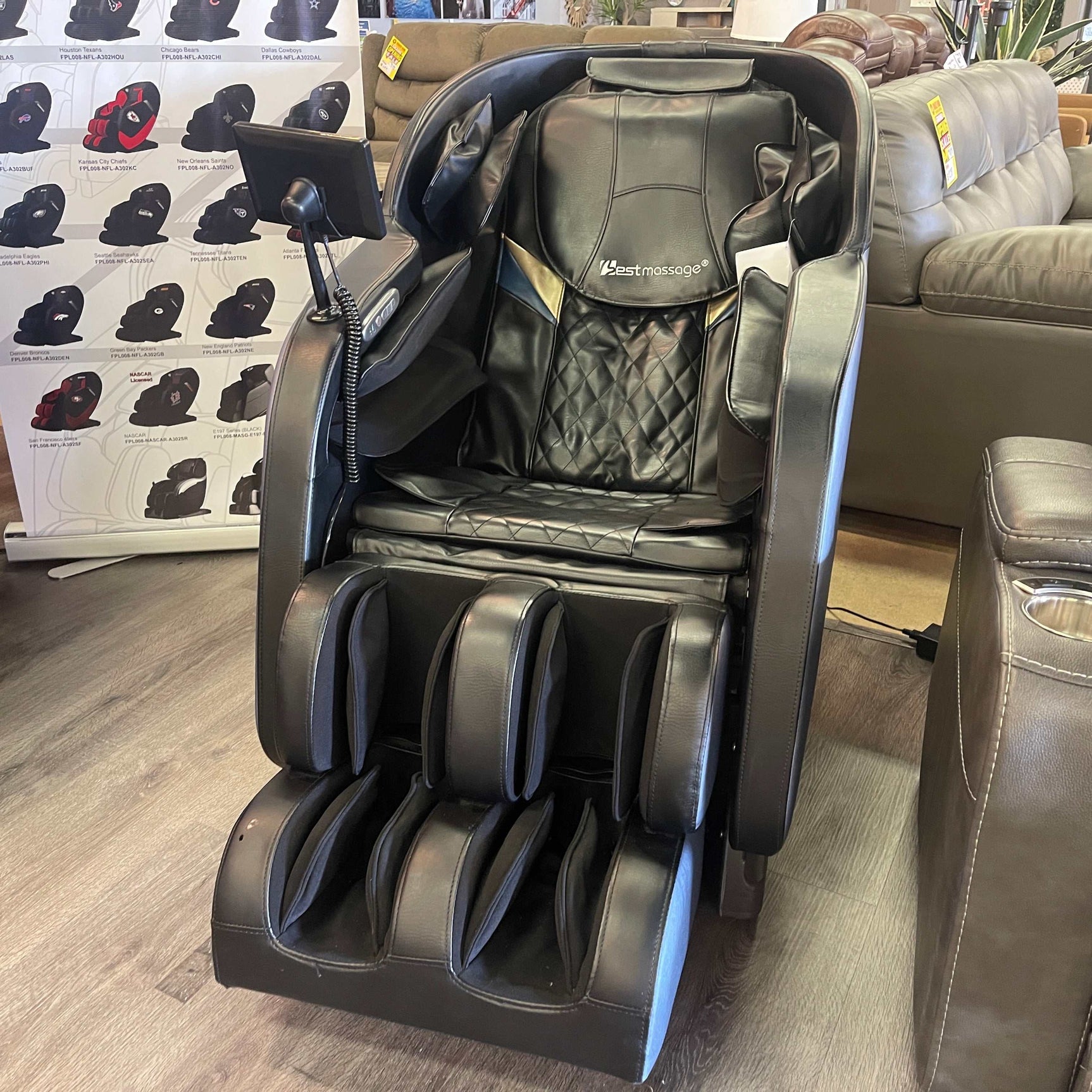 FPL-EC1270C-BLACK Massage Chair - Ornate Home