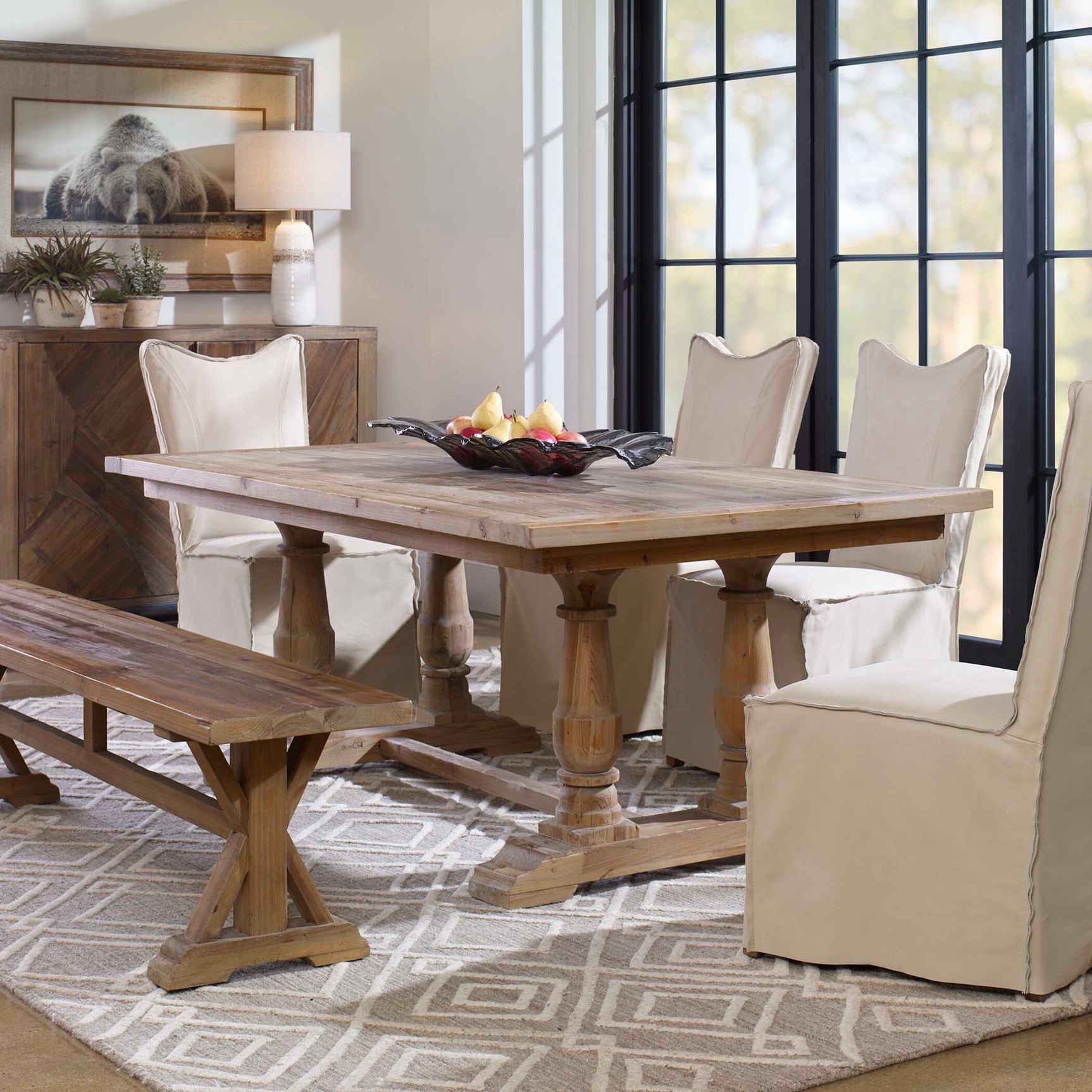 Stratford Woodtone Salvaged Wood Dining Table