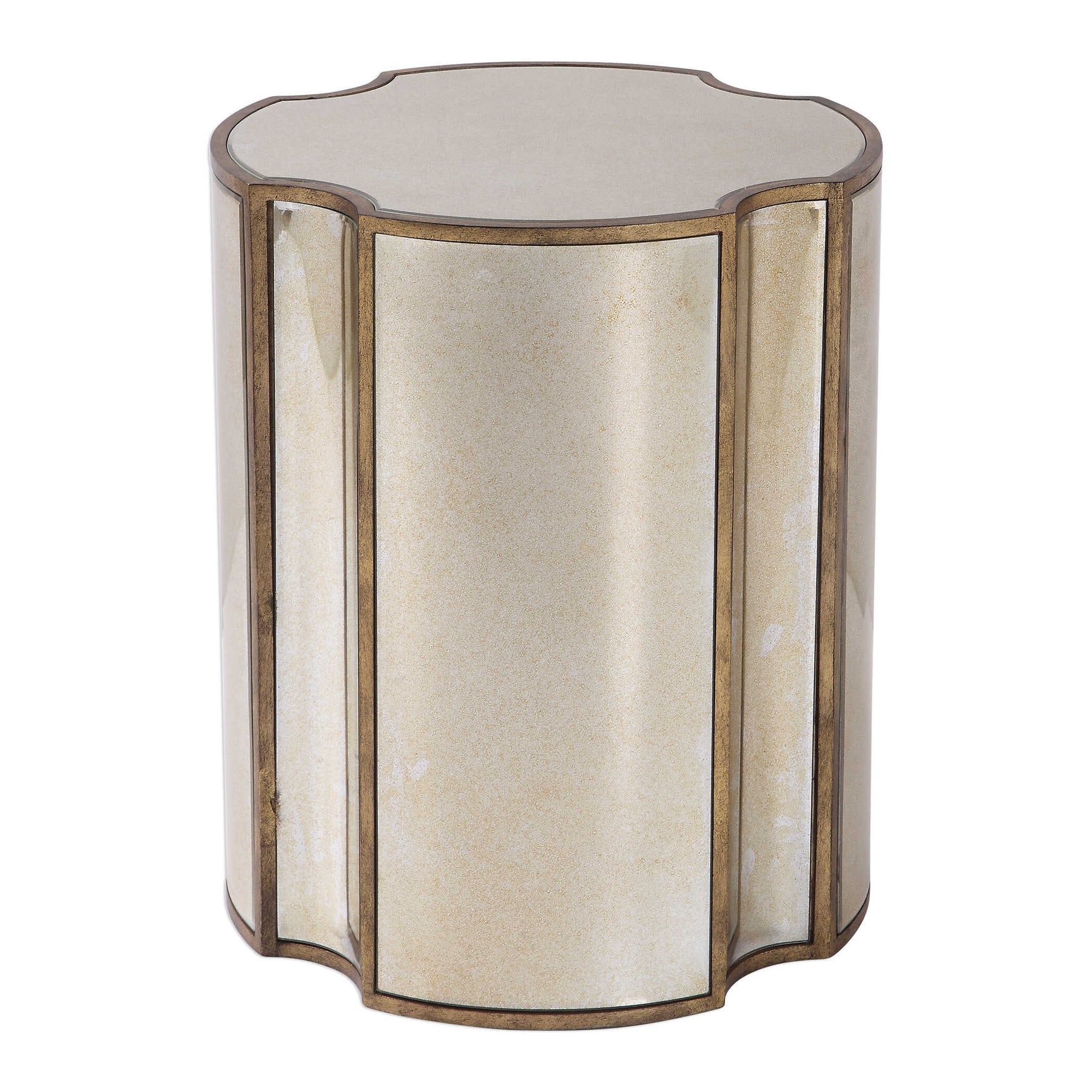 Harlow Bronze/Gold Mirrored Accent Table