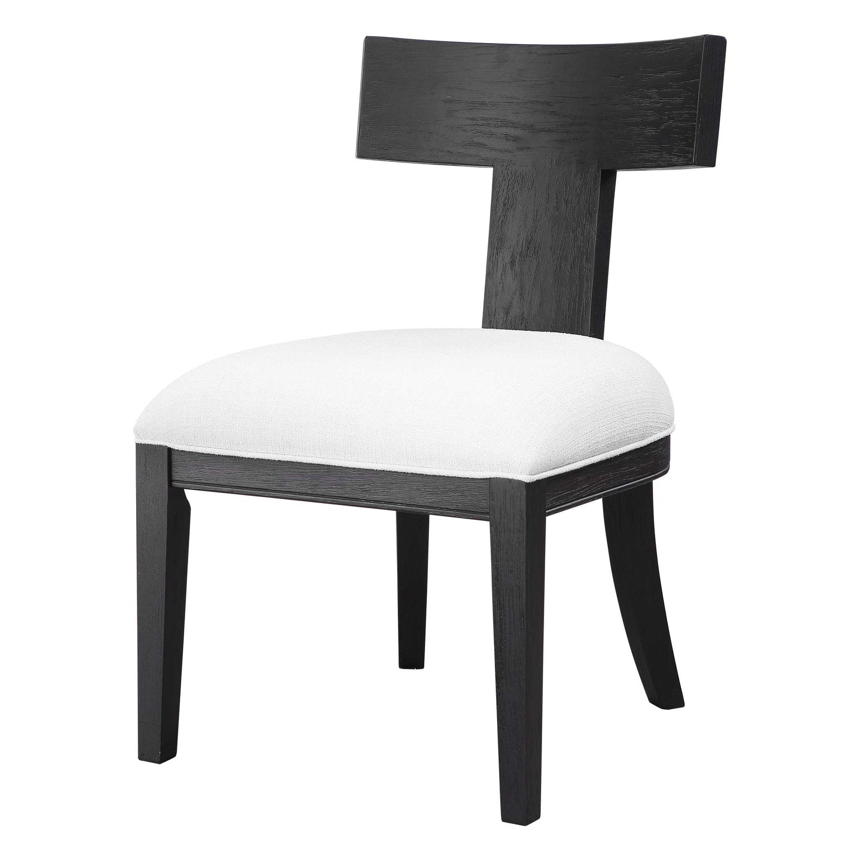 Idris Black Armless Chair