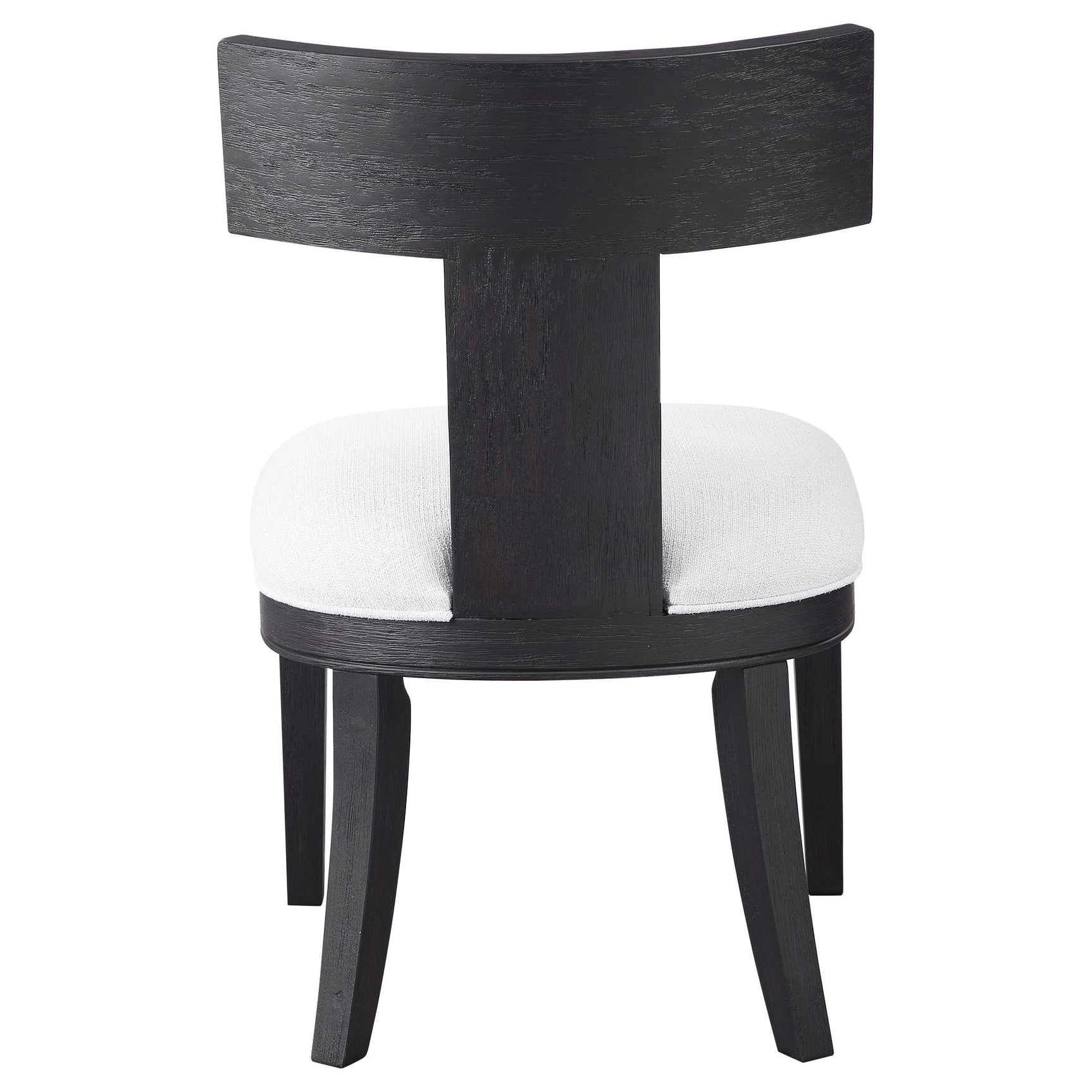 Idris Black Armless Chair