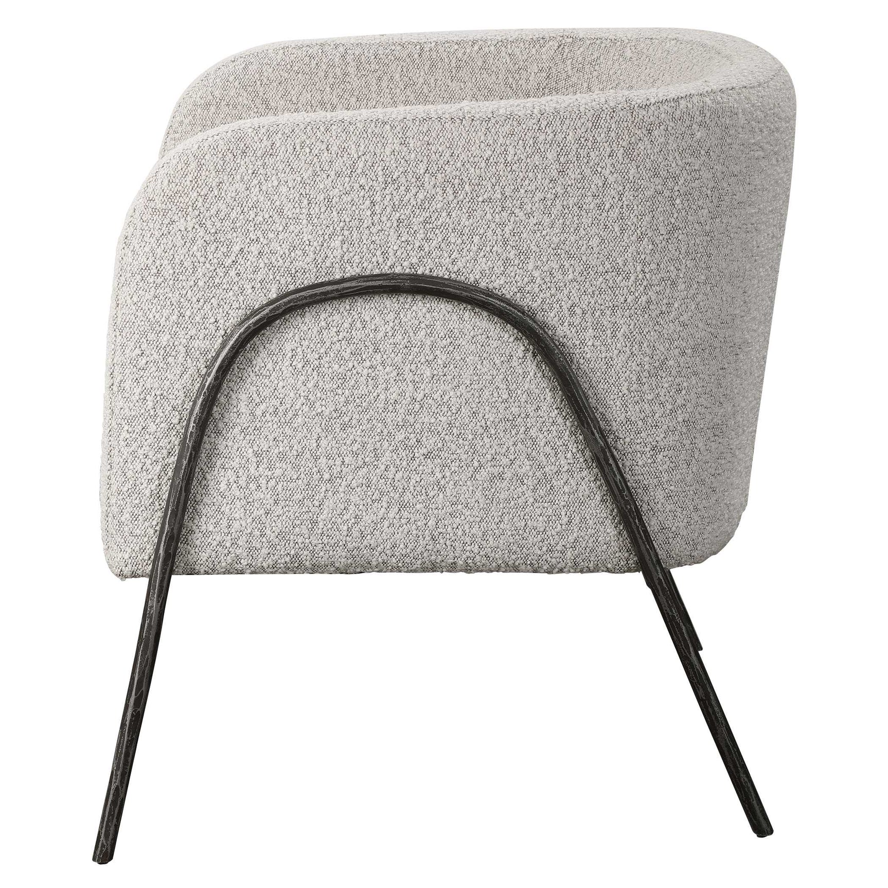Jacobsen Gray/White Accent Chair