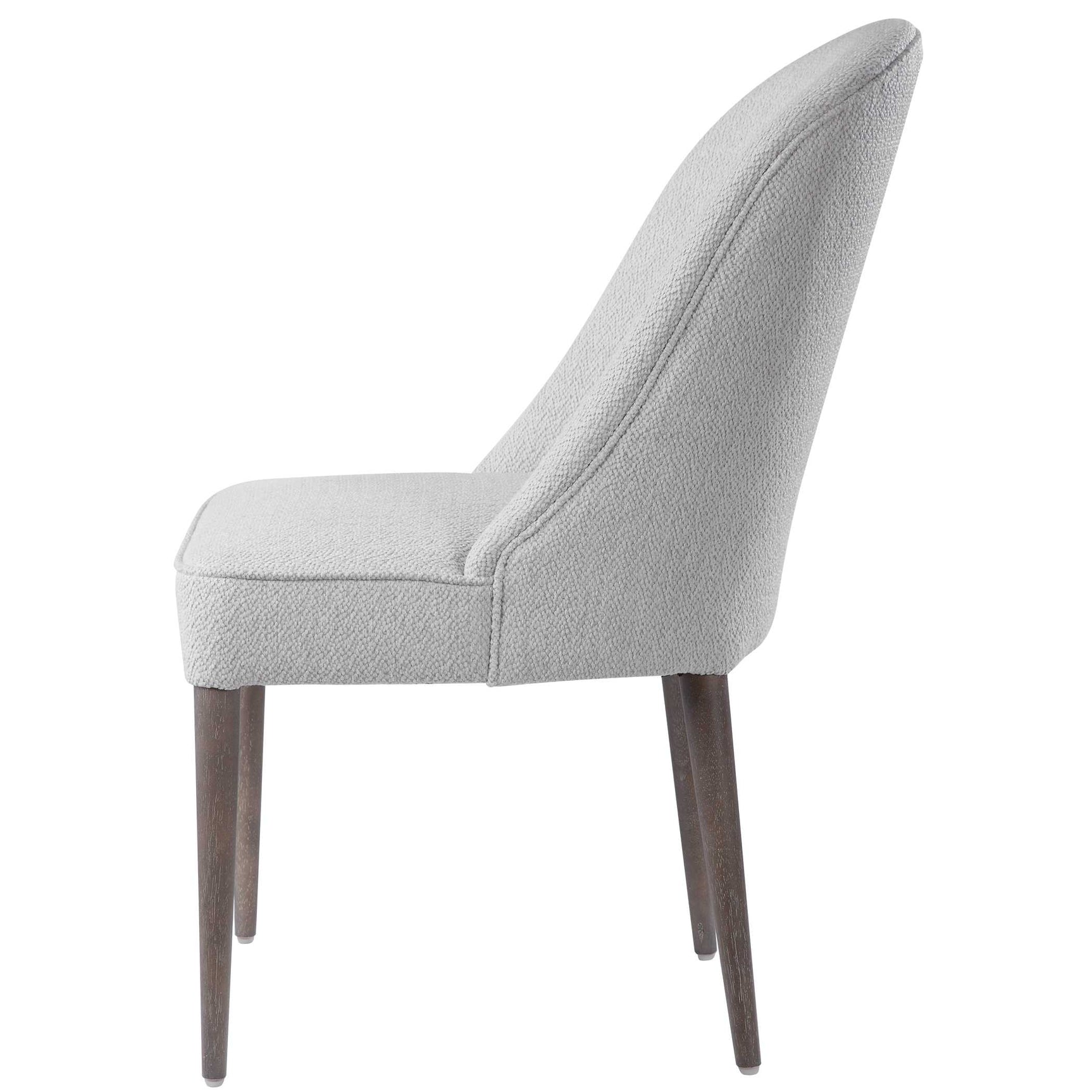 Brie White Armless Chair (Set of 2)