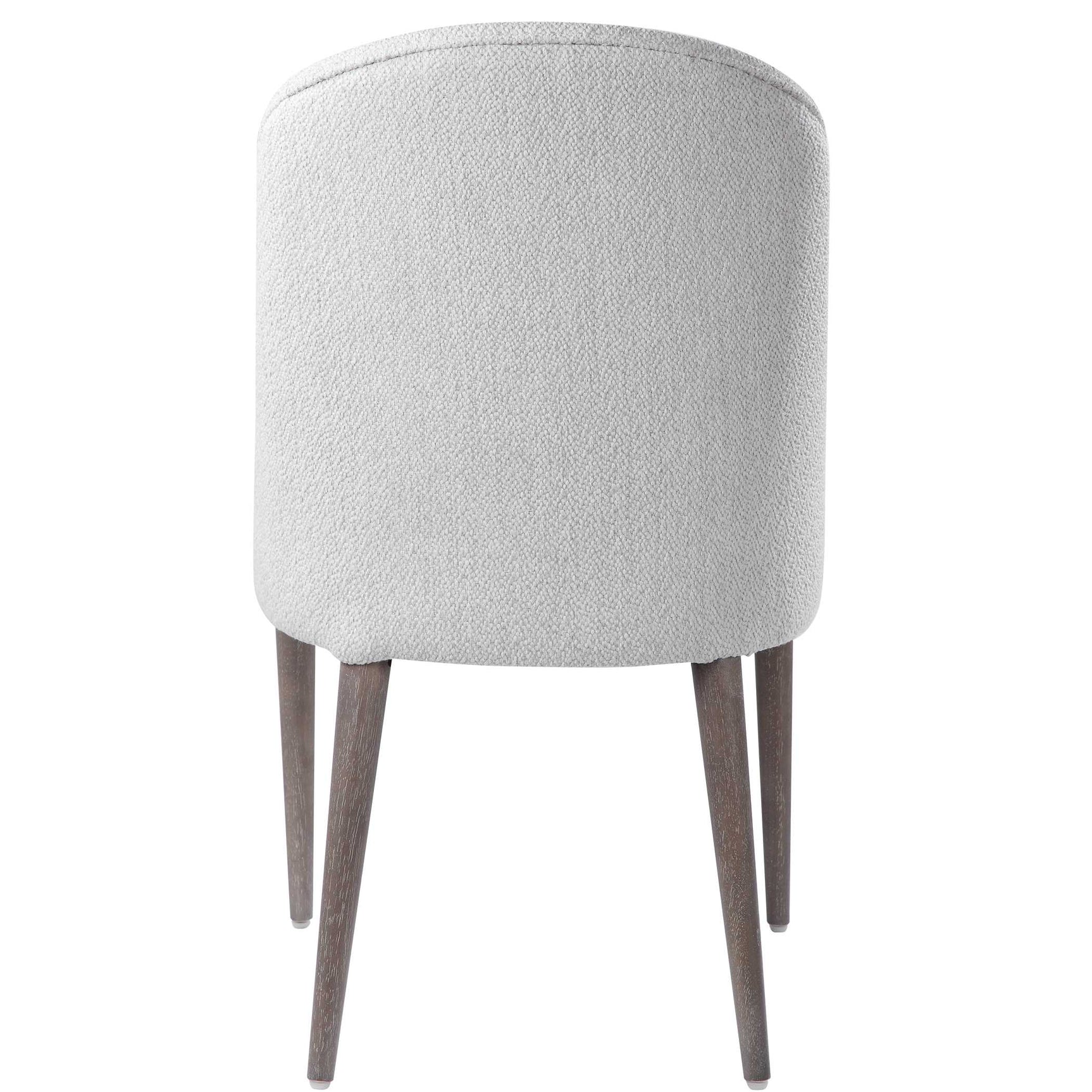 Brie White Armless Chair (Set of 2)