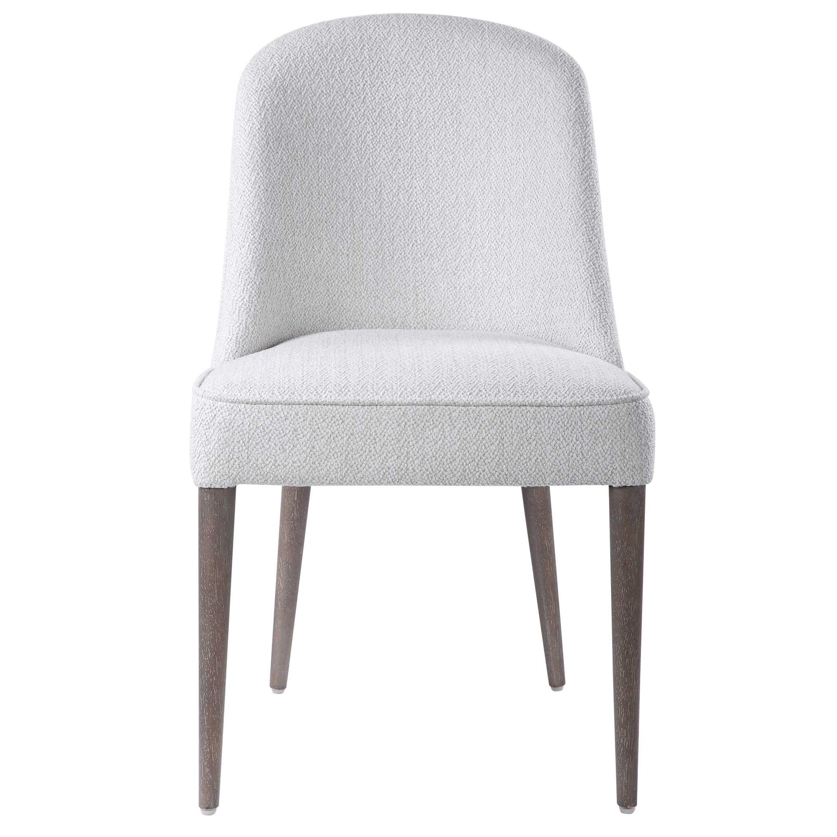 Brie White Armless Chair (Set of 2)