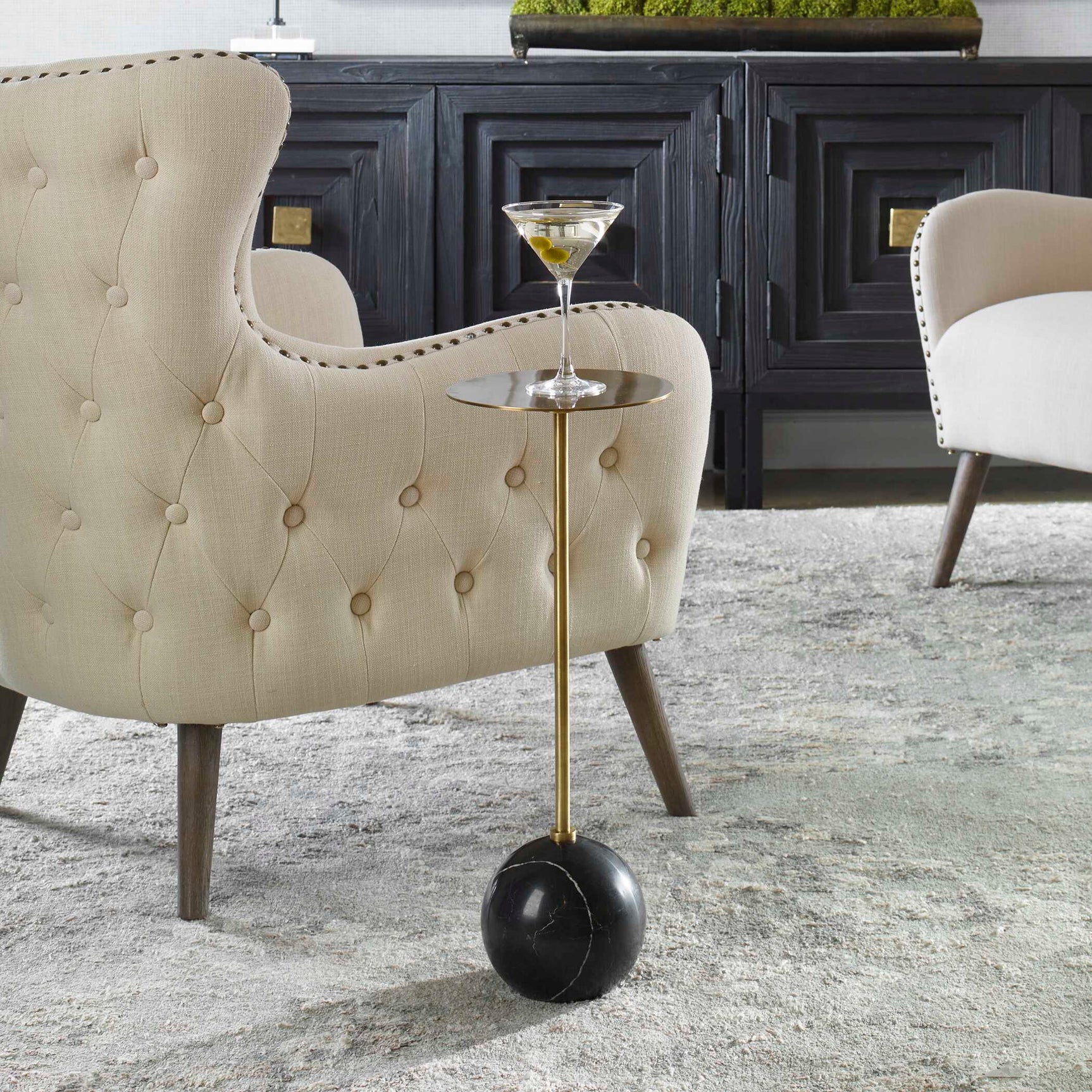 Gimlet Brass Drink Table