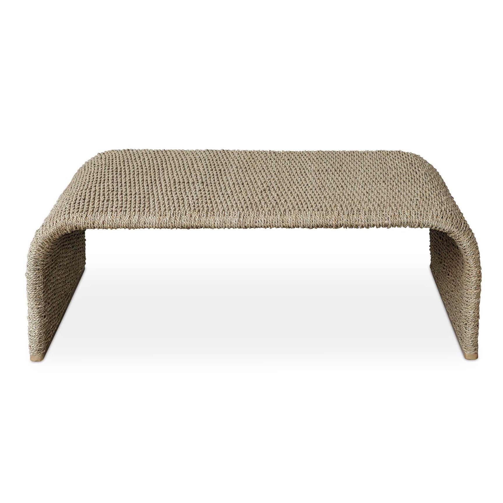 Calabria Brown Woven Seagrass Coffee Table