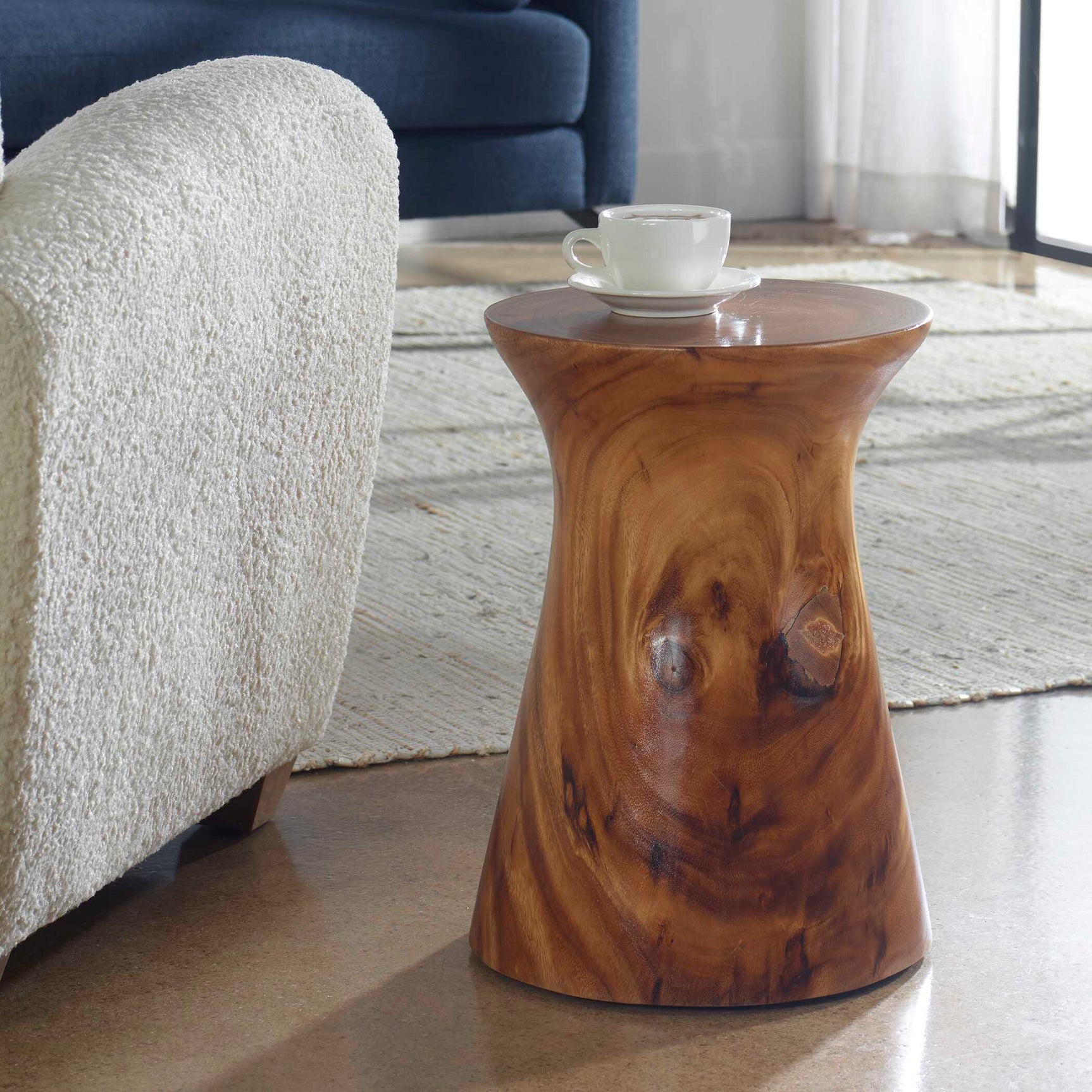 Swell Brown/Woodtone Wooden Accent Table