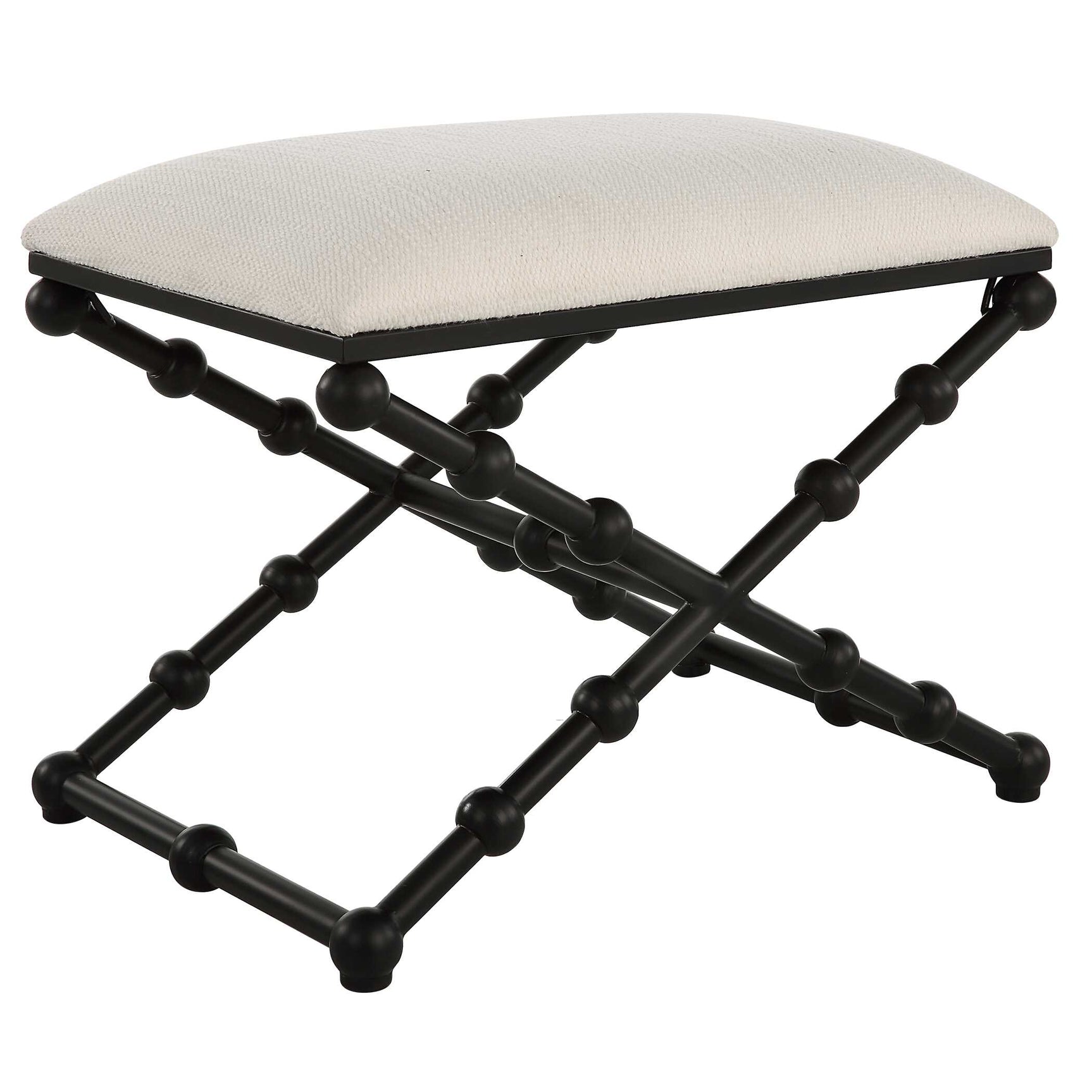 Iron Drops Black/White Small Bench