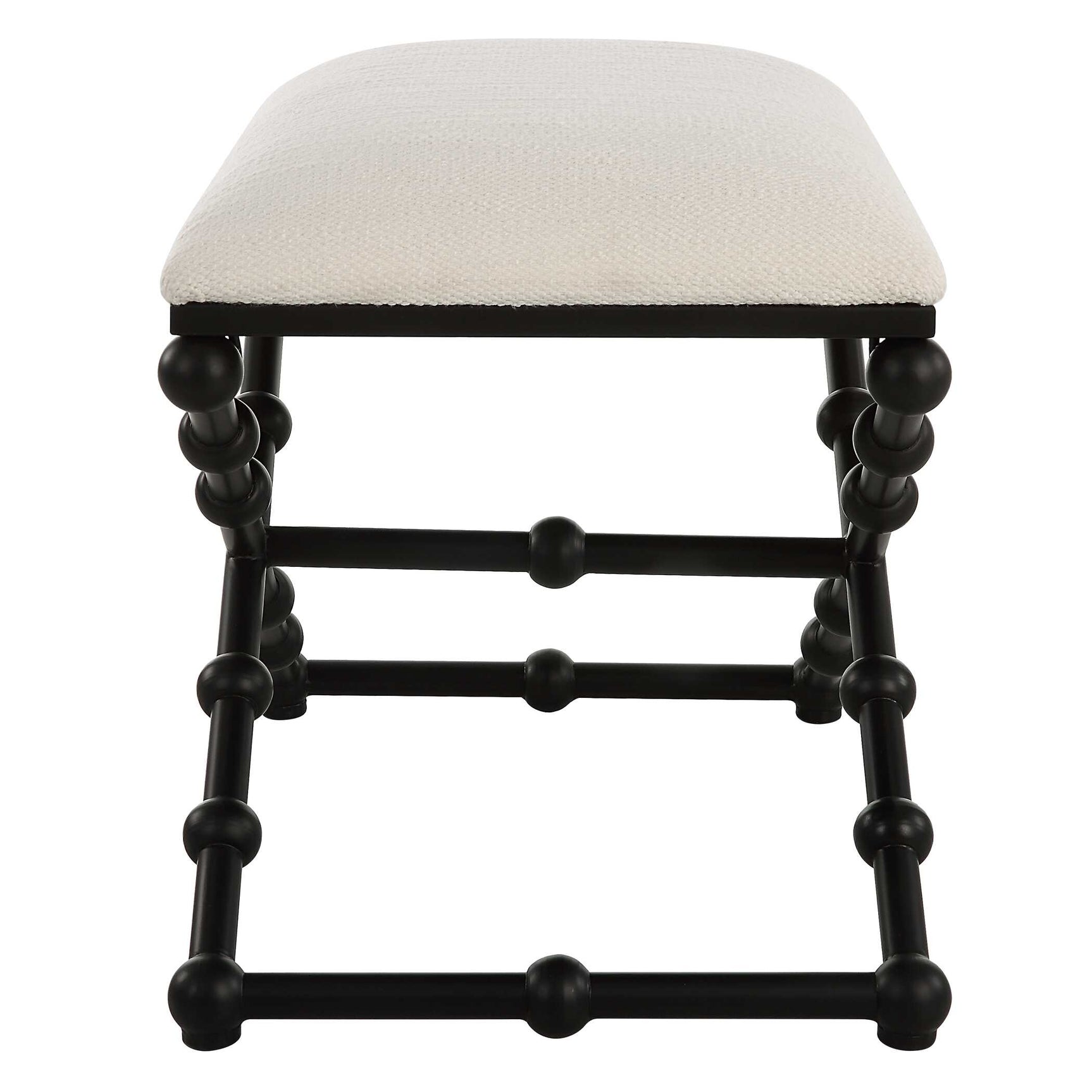 Iron Drops Black/White Small Bench