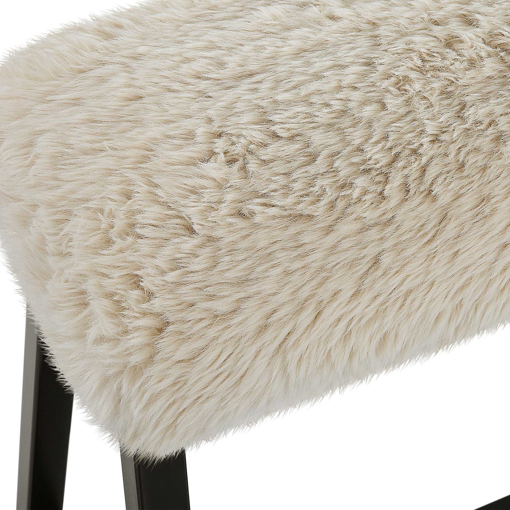 Taupo Brown Sheepskin Bench