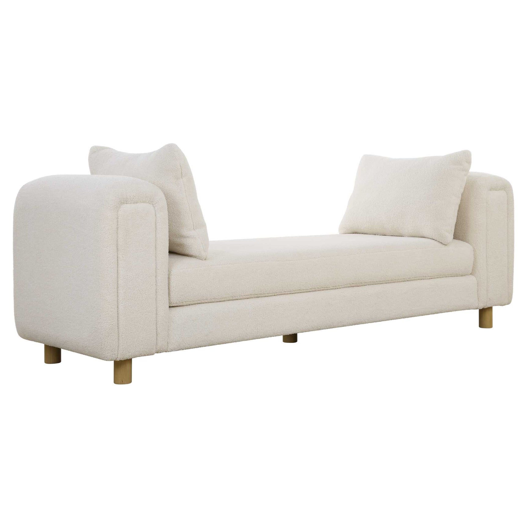 Repose Ivory Oversized Bench