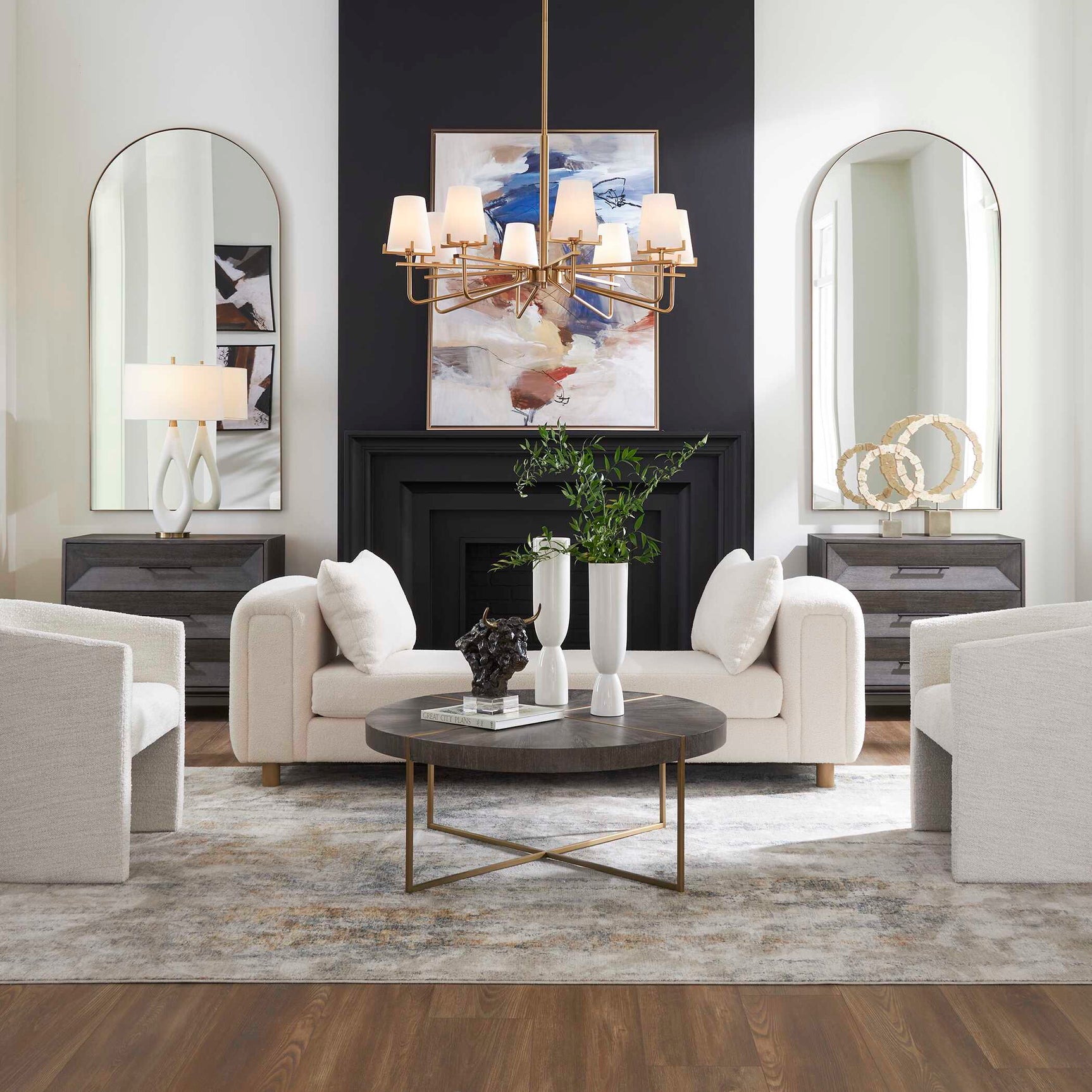 Repose Ivory Oversized Bench