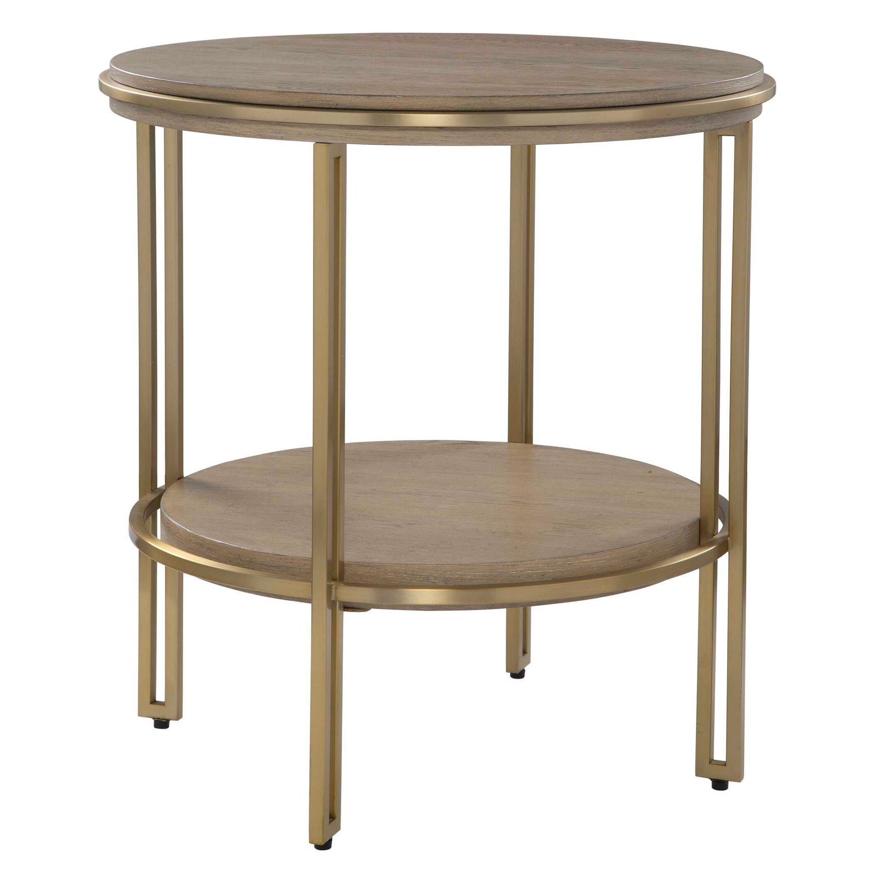 Elise Brass Round Side Table